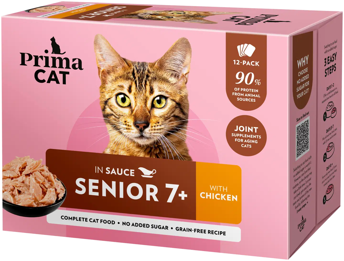 PrimaCat Senior Kanaa kastikkeessa 12 x 85 g