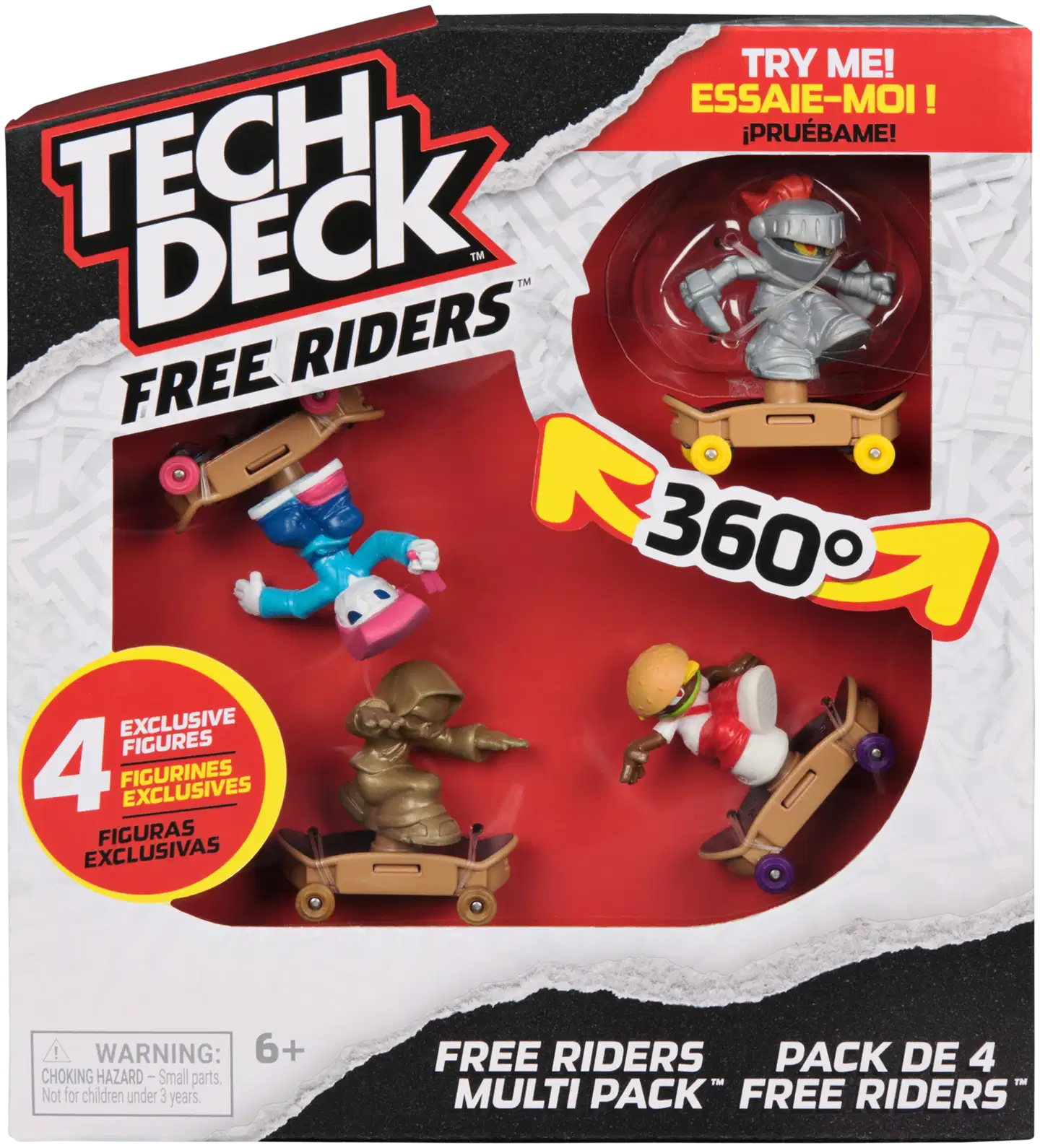 Tech Deck Free Riders 4 paketti - 1