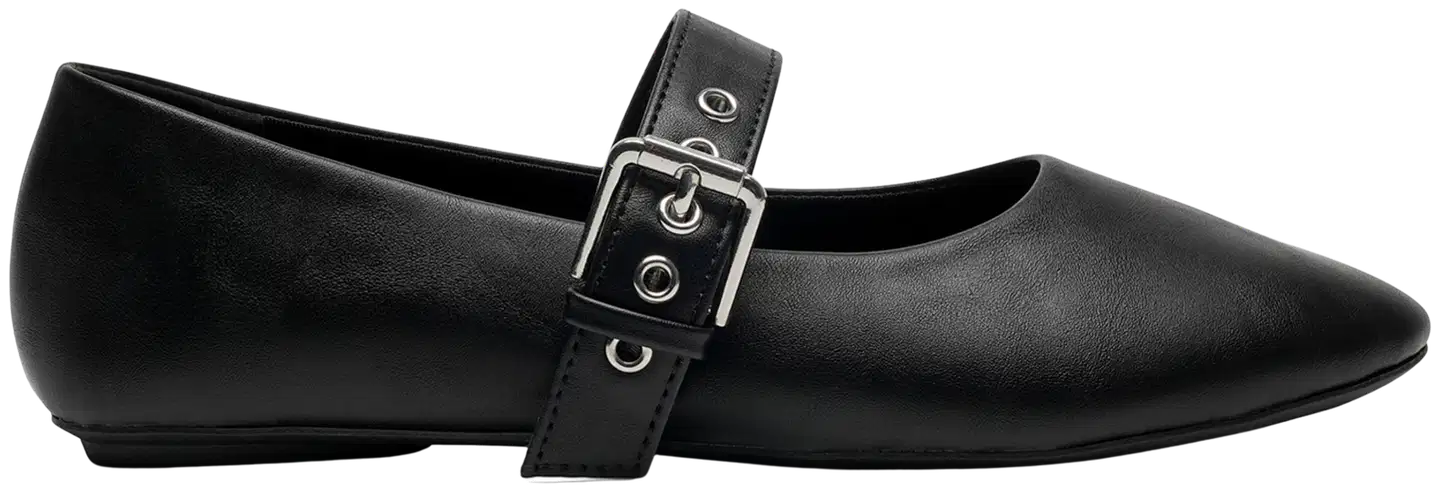 Dinsko lasten ballerinat Jasmine Buckle 347808 - BLACK - 1