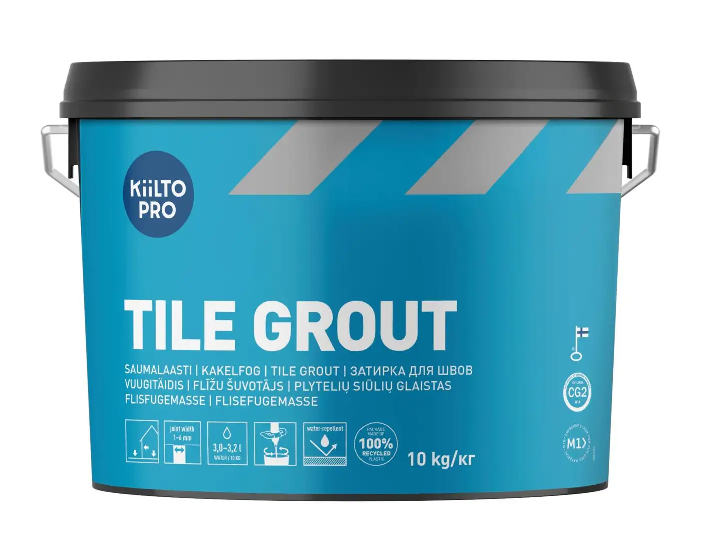 Kiilto Pro Tile grout saumalaasti 42 steel 10 kg