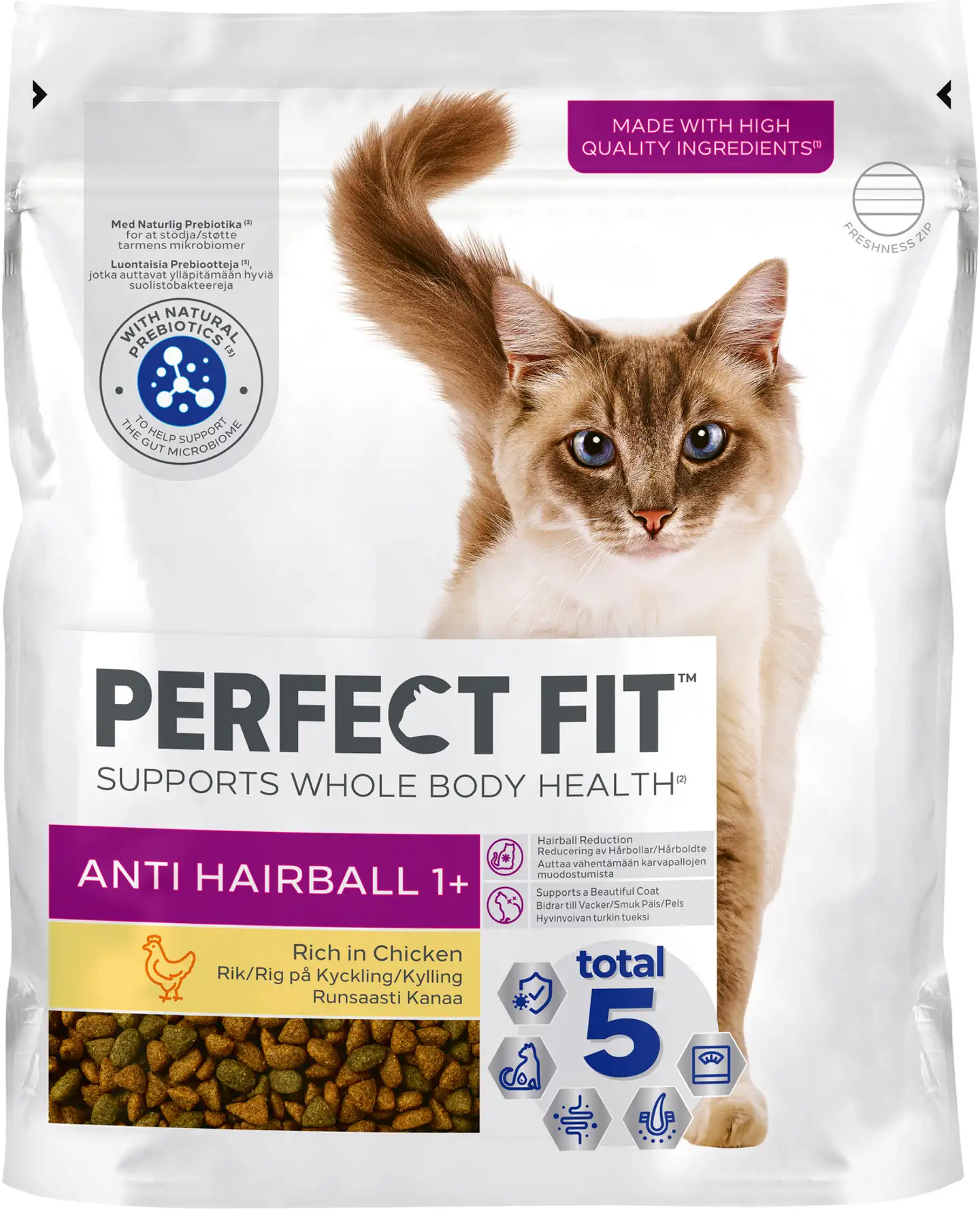 Perfect Fit Anti Hairball 1+ Kanaa 750 g