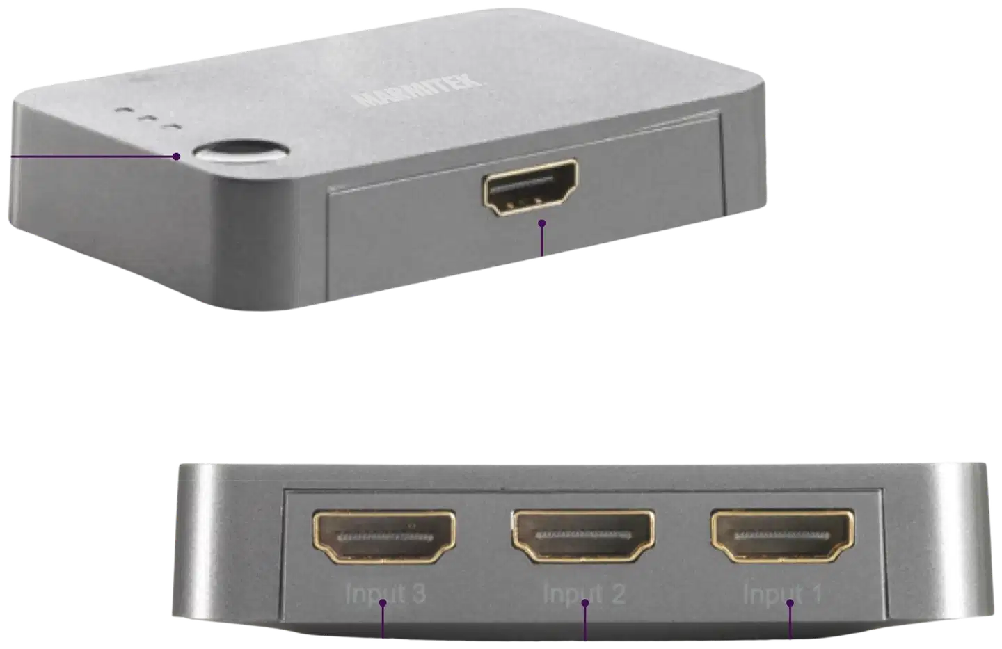 Marmitek HDMI-kytkin Connect 310 UHD 2.0 HDMI-tulolla - 2