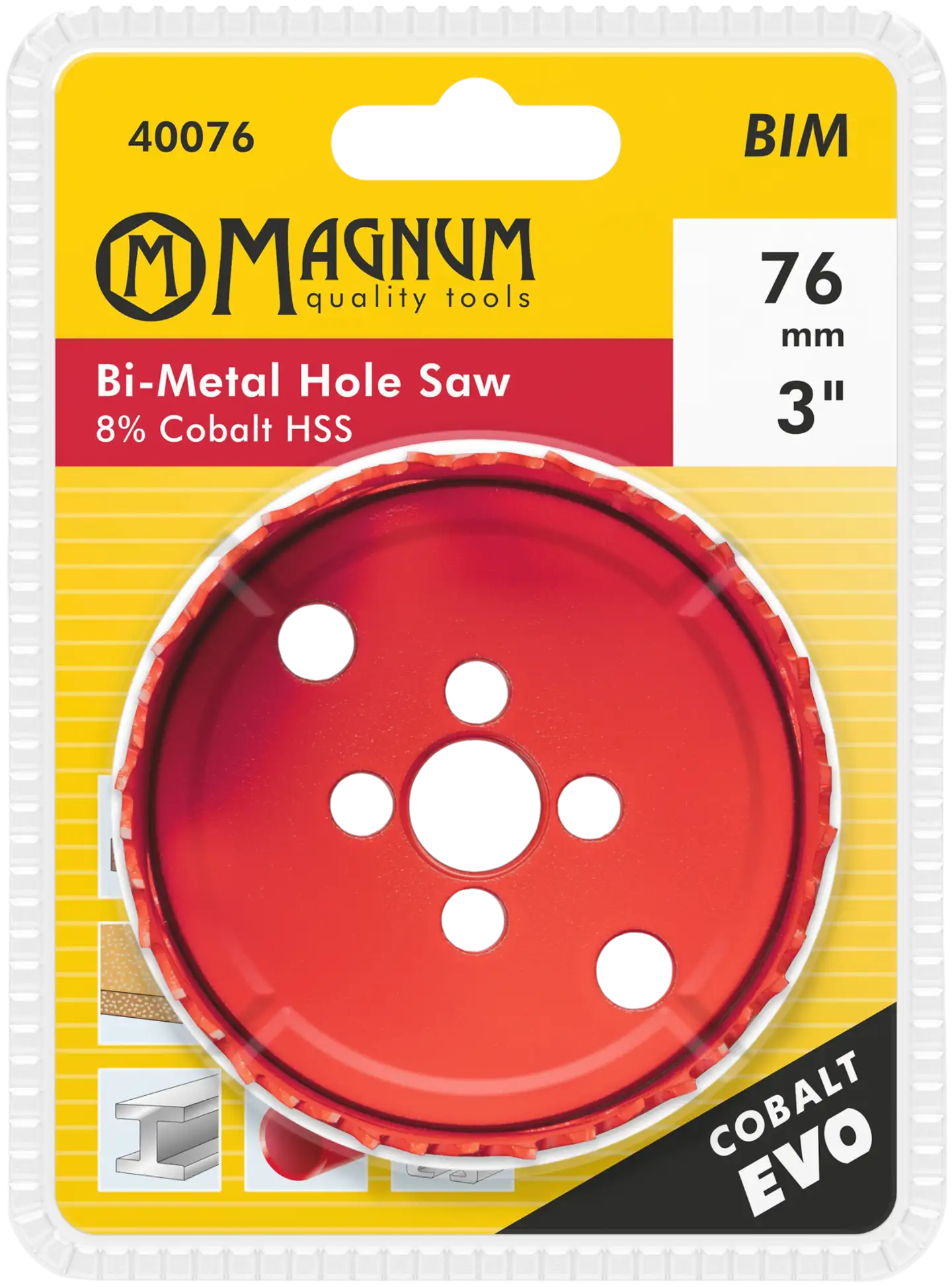 Magnum reikäsaha Bi-Metal CobaltEVO 92mm - 2