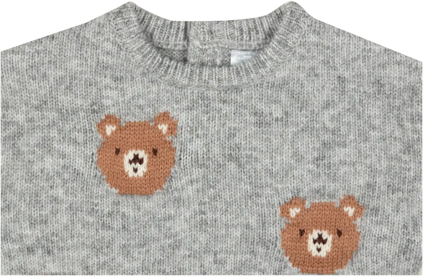 TEX BABY vauvojen neulepusero Nalle - GREY CHINE DARK - 3