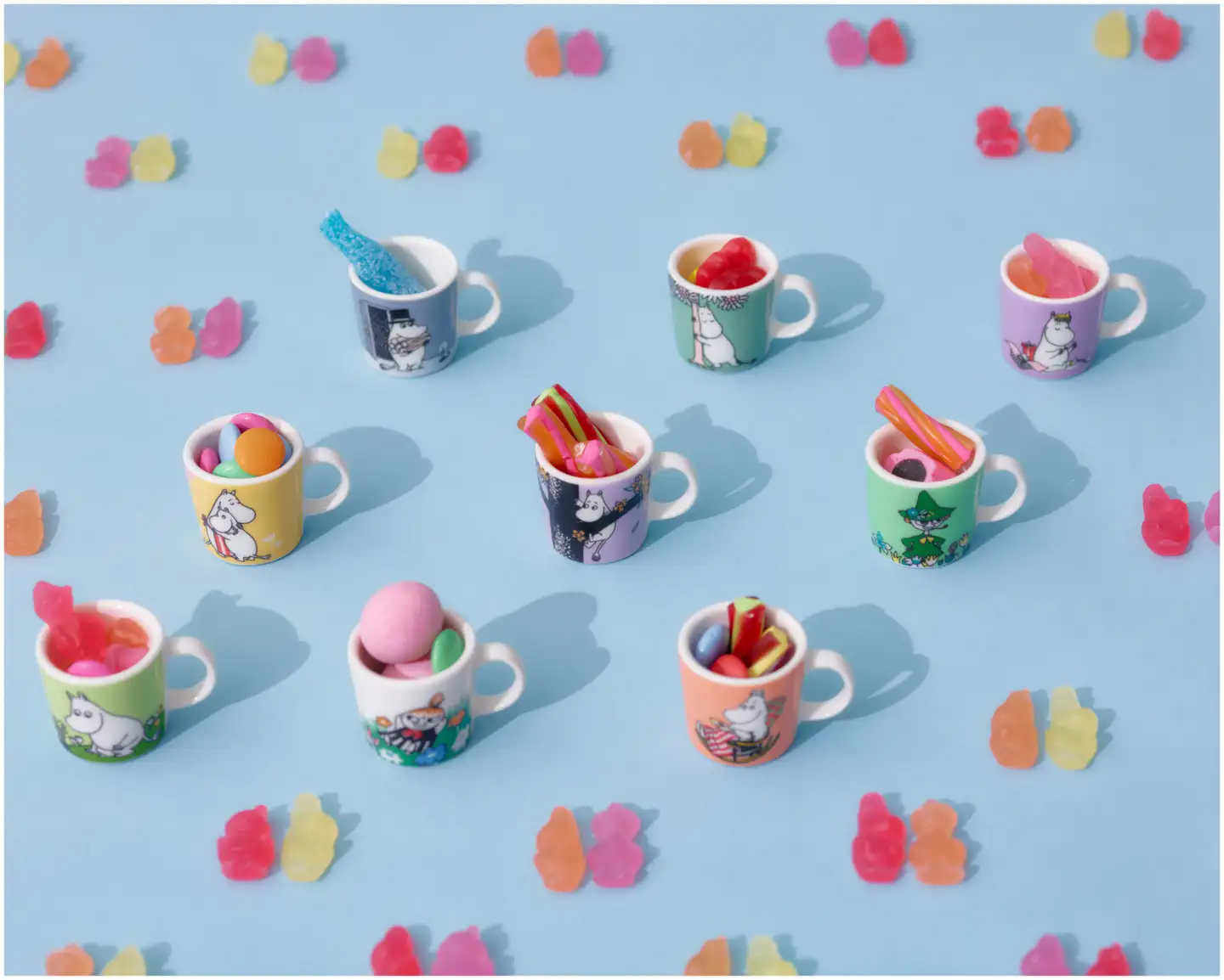 Moomin Arabia Muumi mini muki Sydänkäpyset