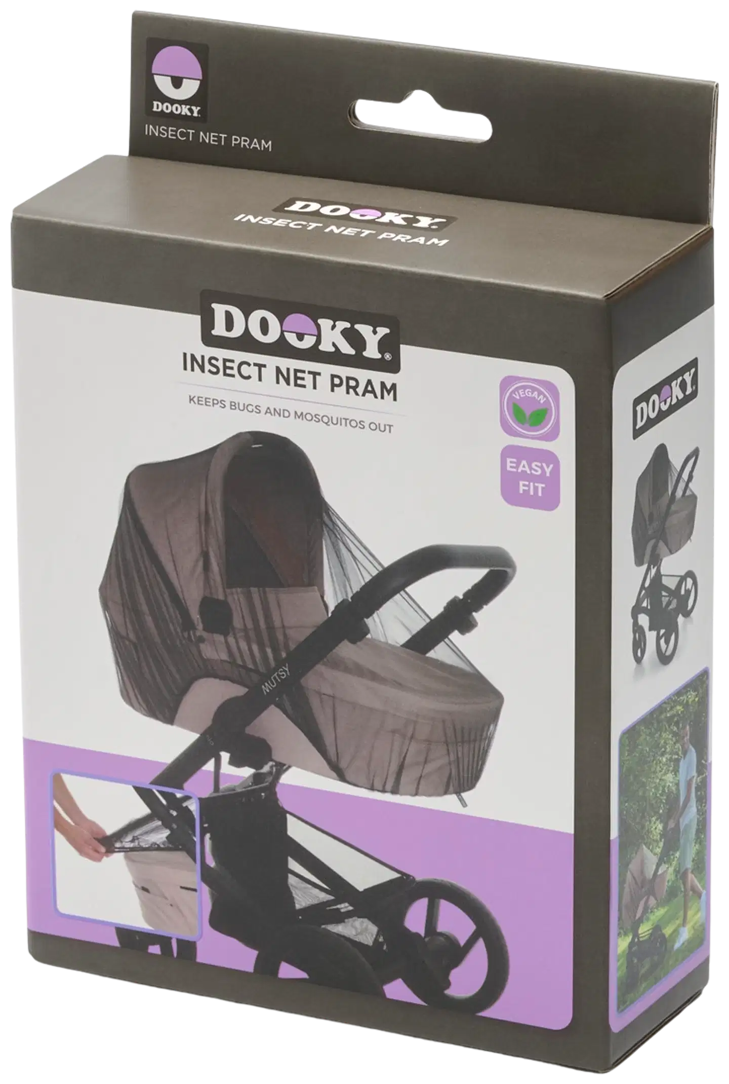 Dooky Hyönteisverkko Vaunuihin Musta - 1