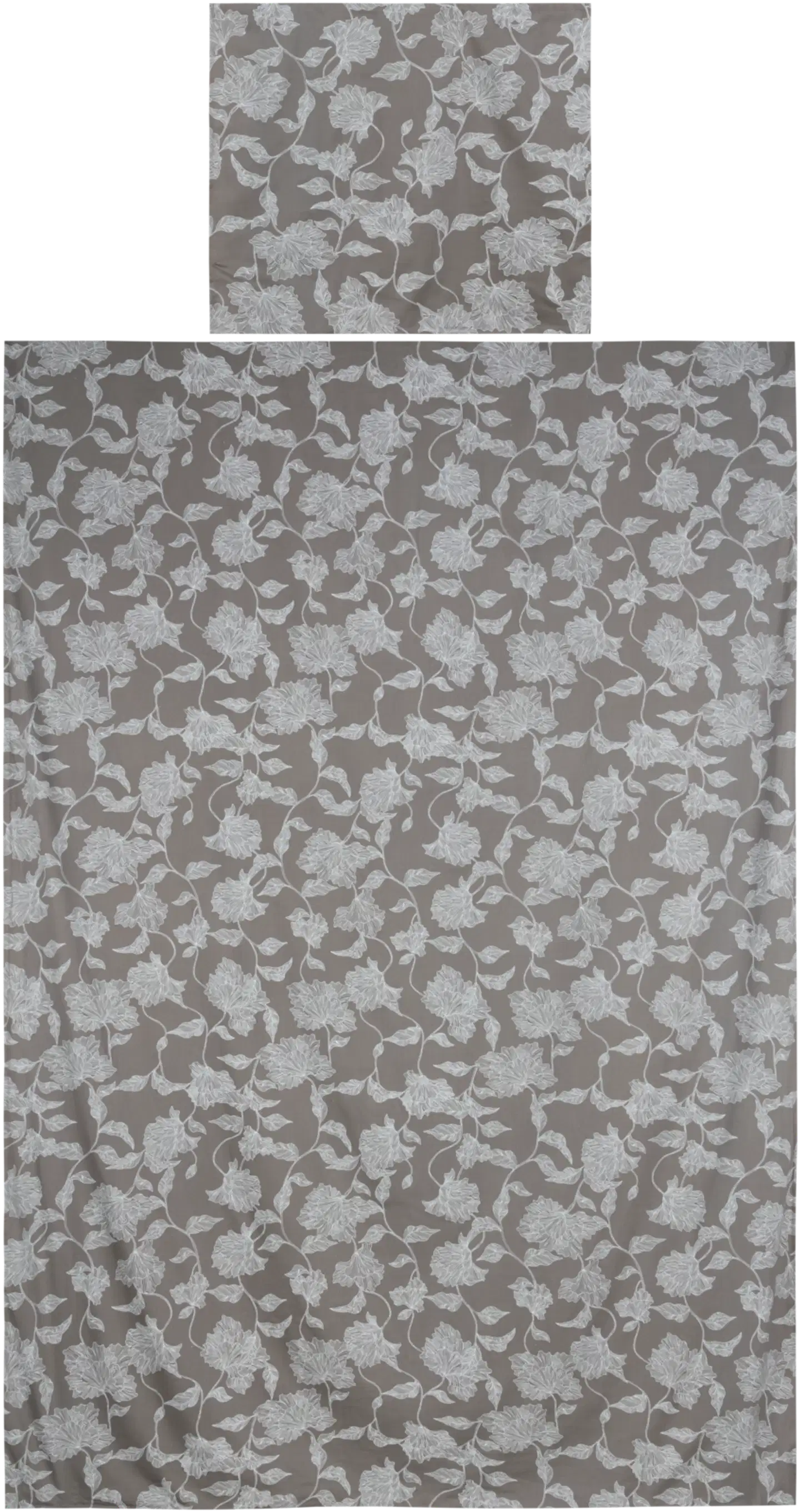 House satiinipussilakanasetti Emily 150x210 cm harmaa - 1