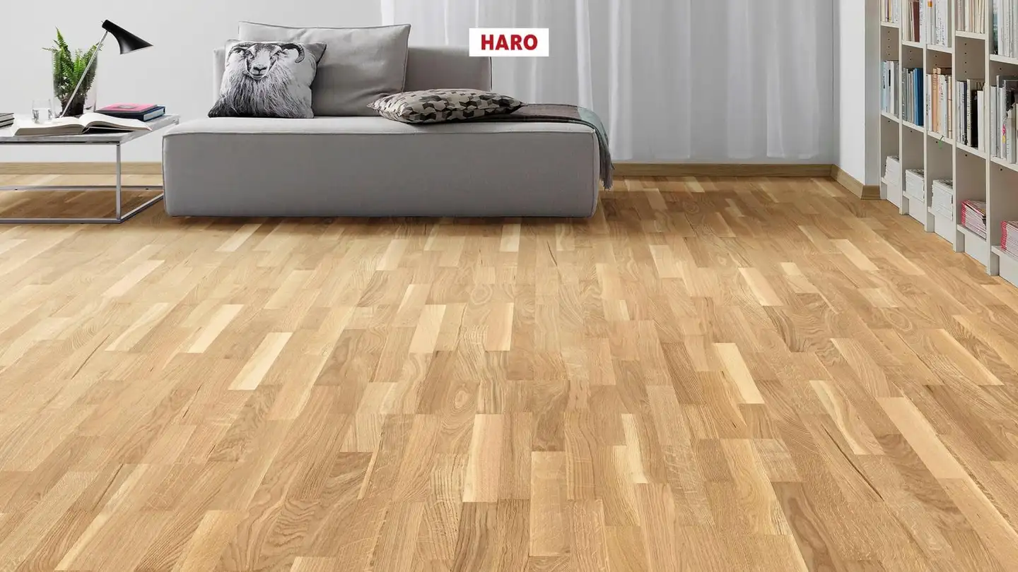 Parketti Tammi 3-sauva Family, Naturadur-mattalakattu - 2