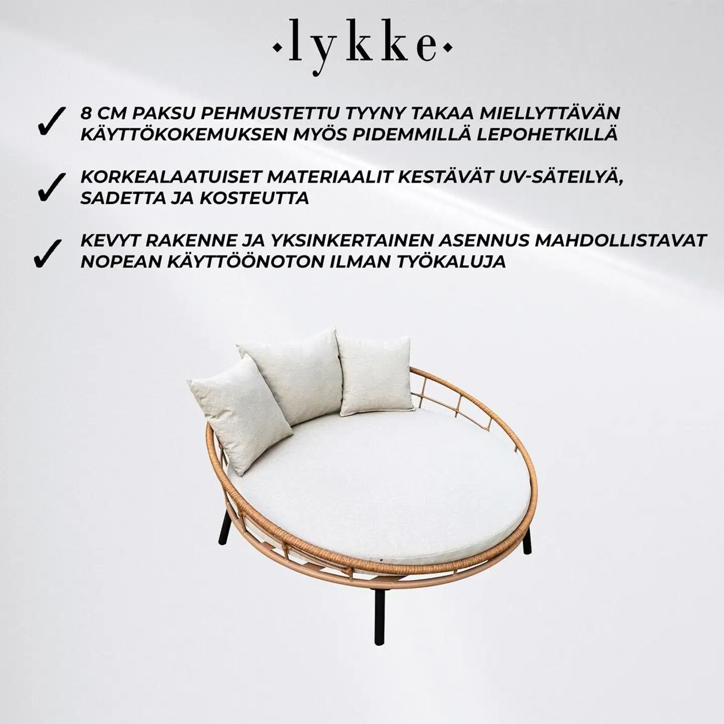 Lykke aurinkosänky deluxe - 3