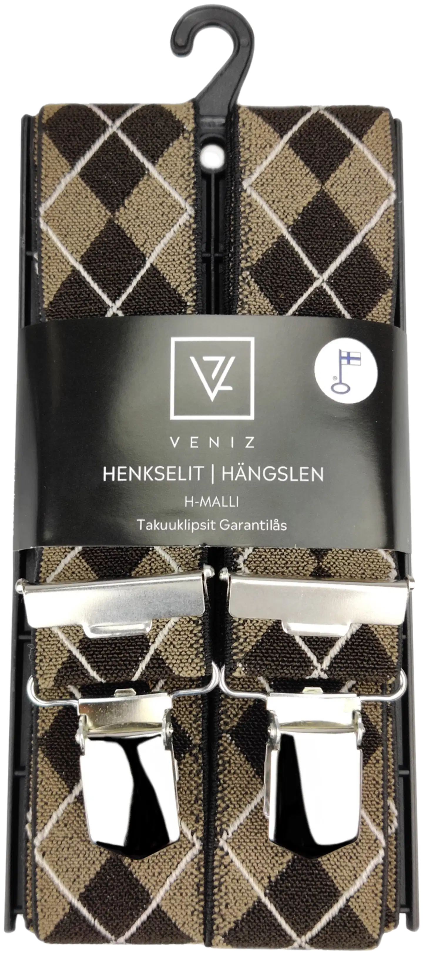 Veniz miesten ruudulliset henkselit 36mm H-malli 53227