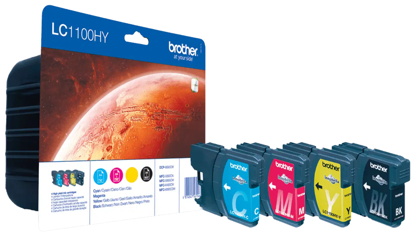 Brother mustepatruuna LC-1100HY BK/C/M/Y