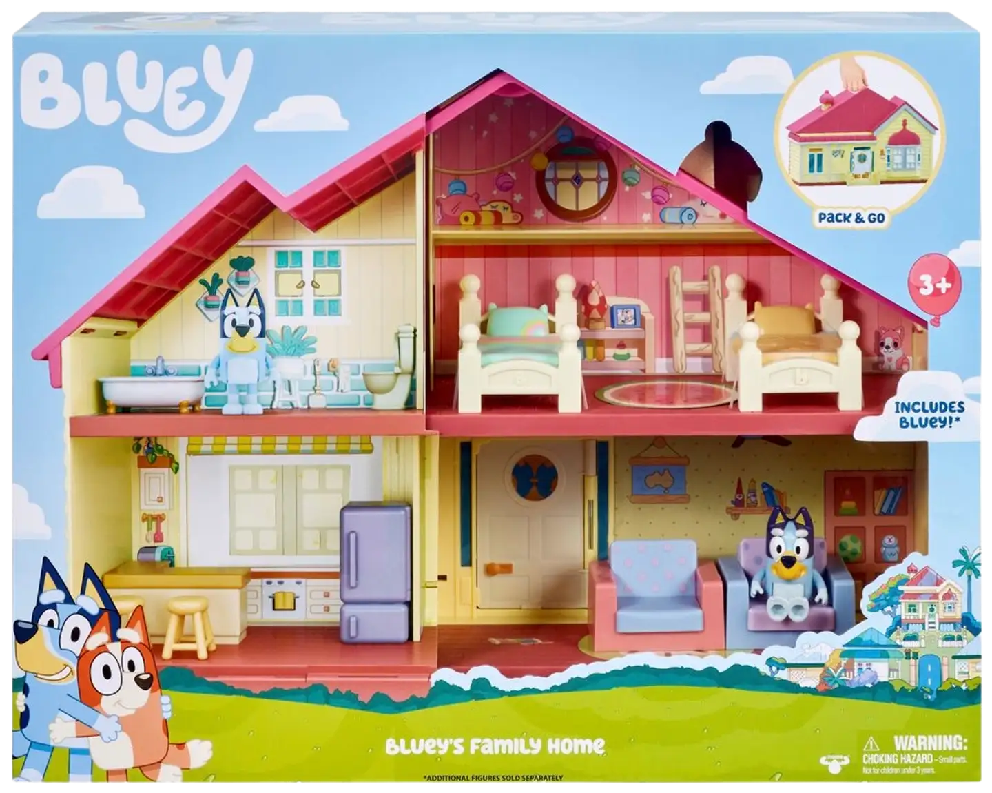 BLUEY Family Home -koti, 1 hahmo, huonekalut - 1