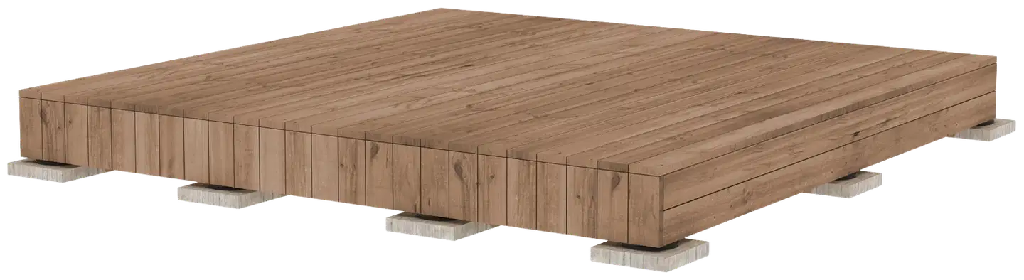 PatioN°rd Aava valmisterassi 2x4 kestopuu - 1
