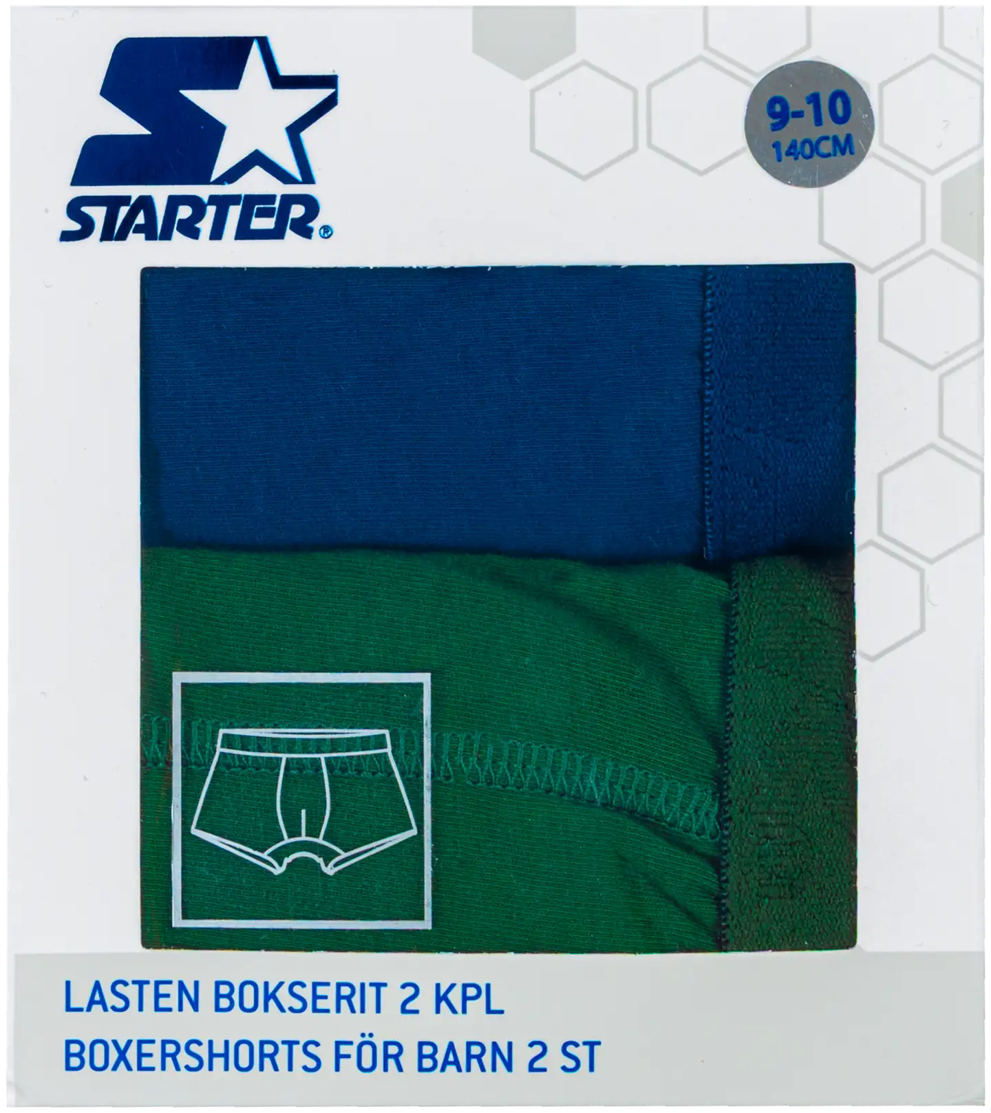 Starter lasten bokserit YCB001-61228 2-pack - poseidon/greener pastures - 3