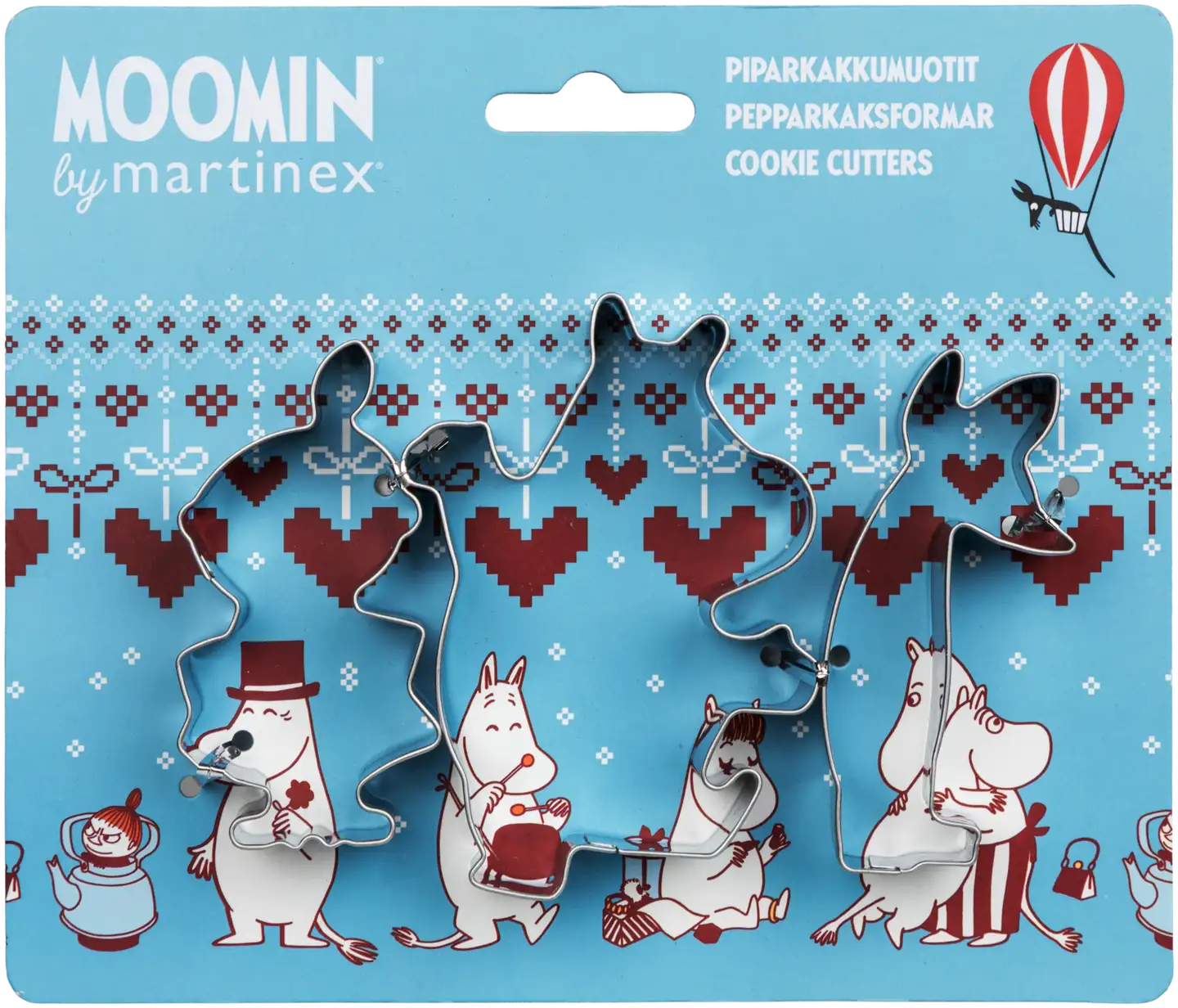 Martinex Muumi piparimuottisettti 3kpl sydäntalvi - 1