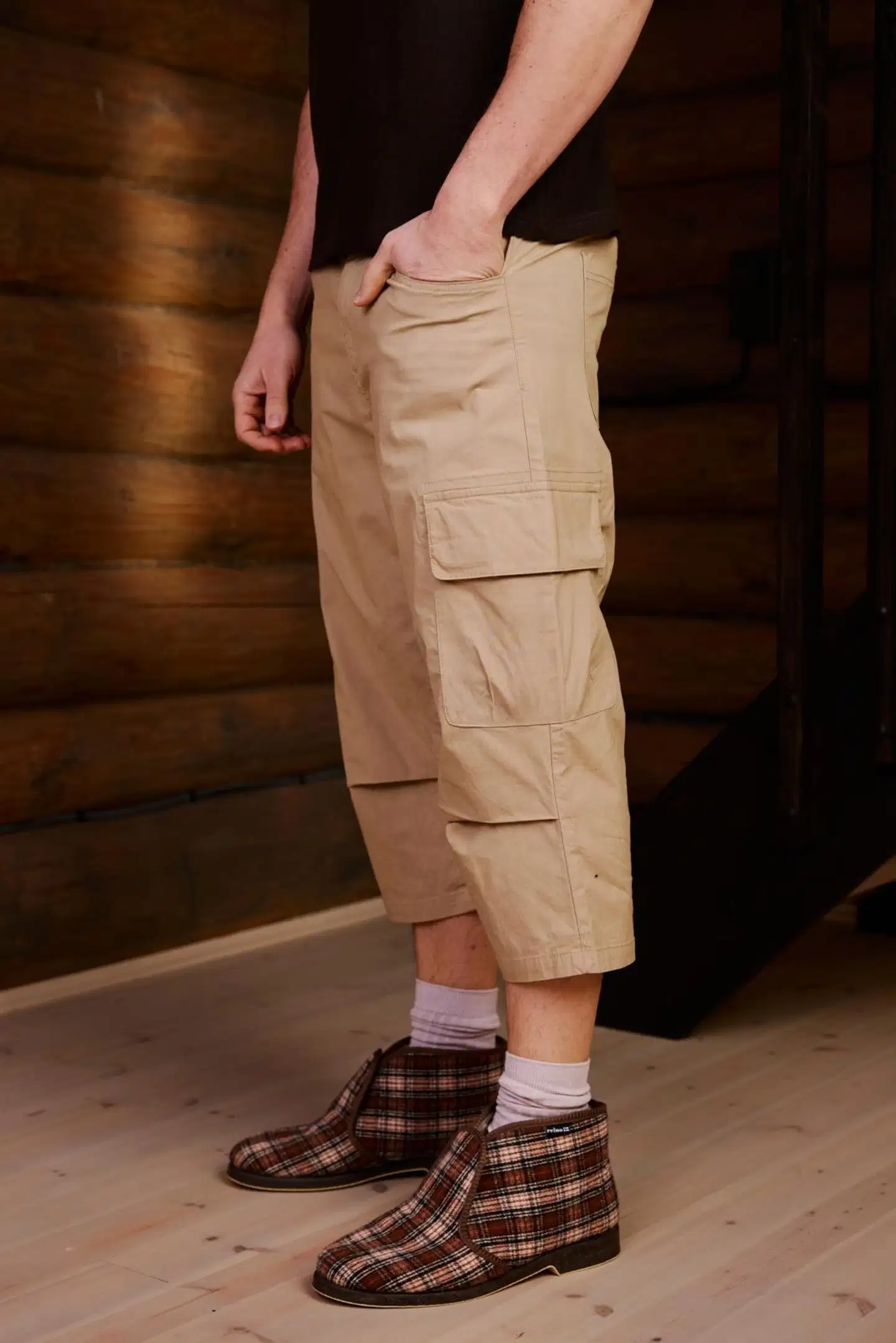 Reino&Aino miesten cargocaprit Reino - SAND - 2