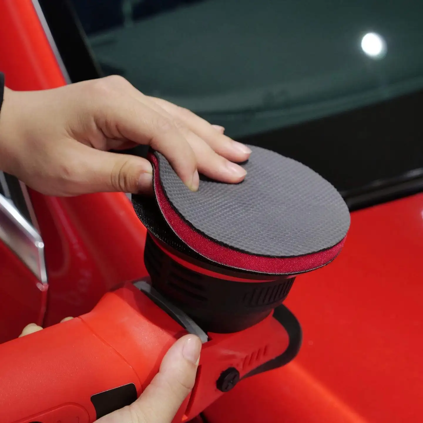 Maxshine Nano Clay Pad 125 mm – savilaikka epäpuhtauksien nopeaan poistoon, kiinnittyy epäkeskokiillotuskoneeseen, uudelleenkäytettävä - 3