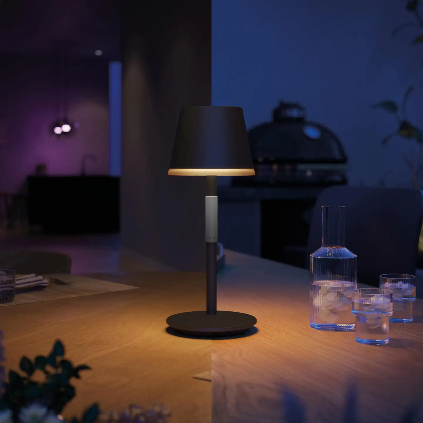 Philips Hue kannettava GO -pöytävalaisin 6W 2000-6500K 530LM musta - 6