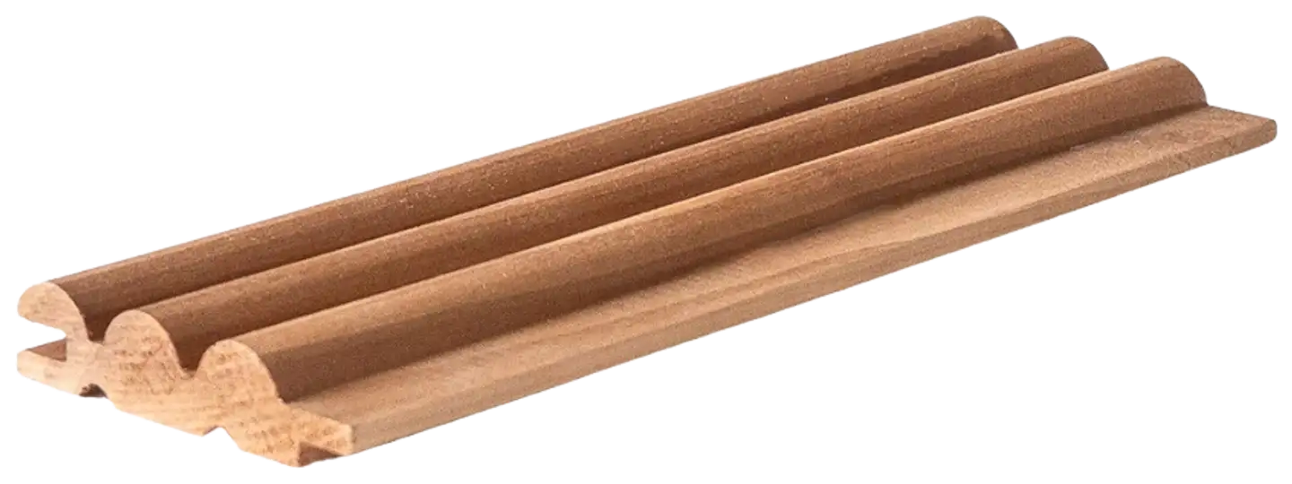 Pieksäwood sormipaneeli lämpökäsitelty haapa 15x68x2400 mm (0,84 m2/pkt)