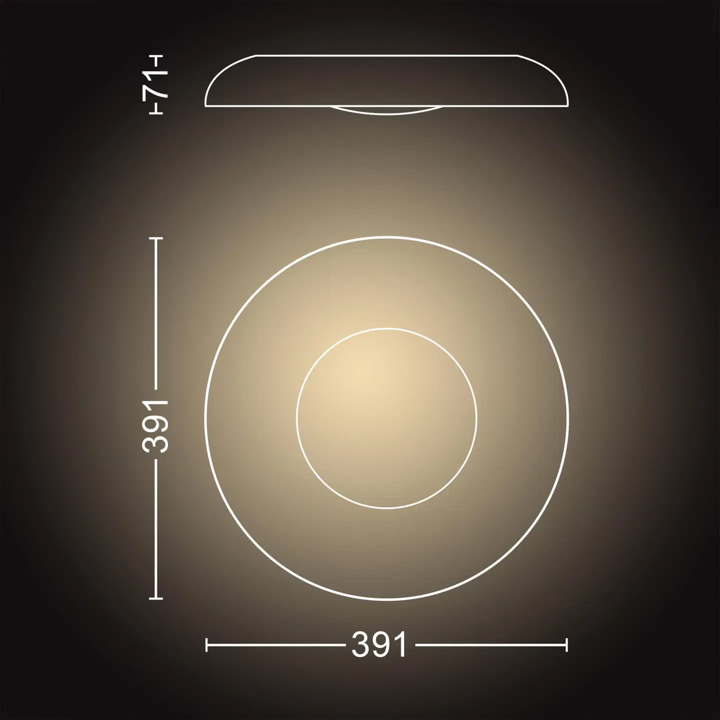 Philips Hue kattovalaisin Still musta - 8