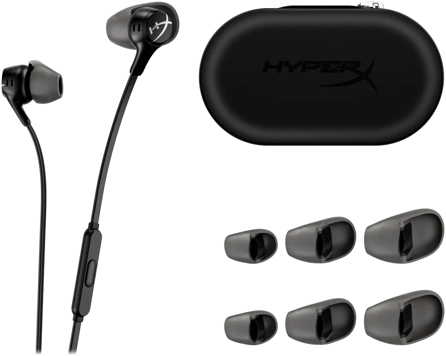 HyperX nappikuulokkeet Cloud earbuds II musta - 4