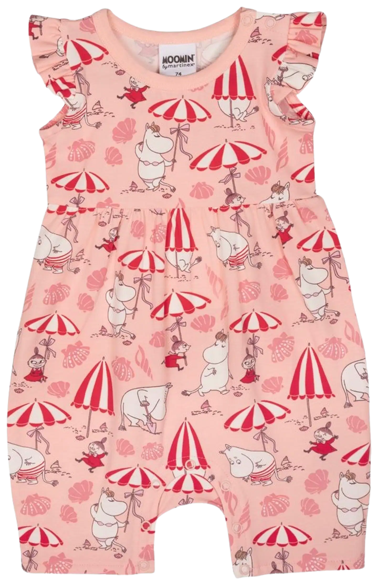 Muumi vauvojen leikkipuku Simpukkaranta 591693 - koralli - 1