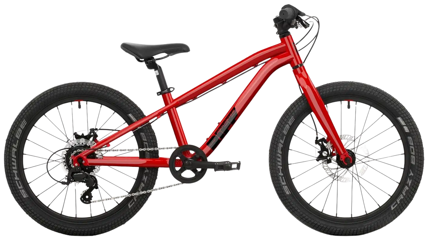 Rock Machine Riff TR 20” Lastenpyörä 7 vaihdetta runko 20 cm punainen