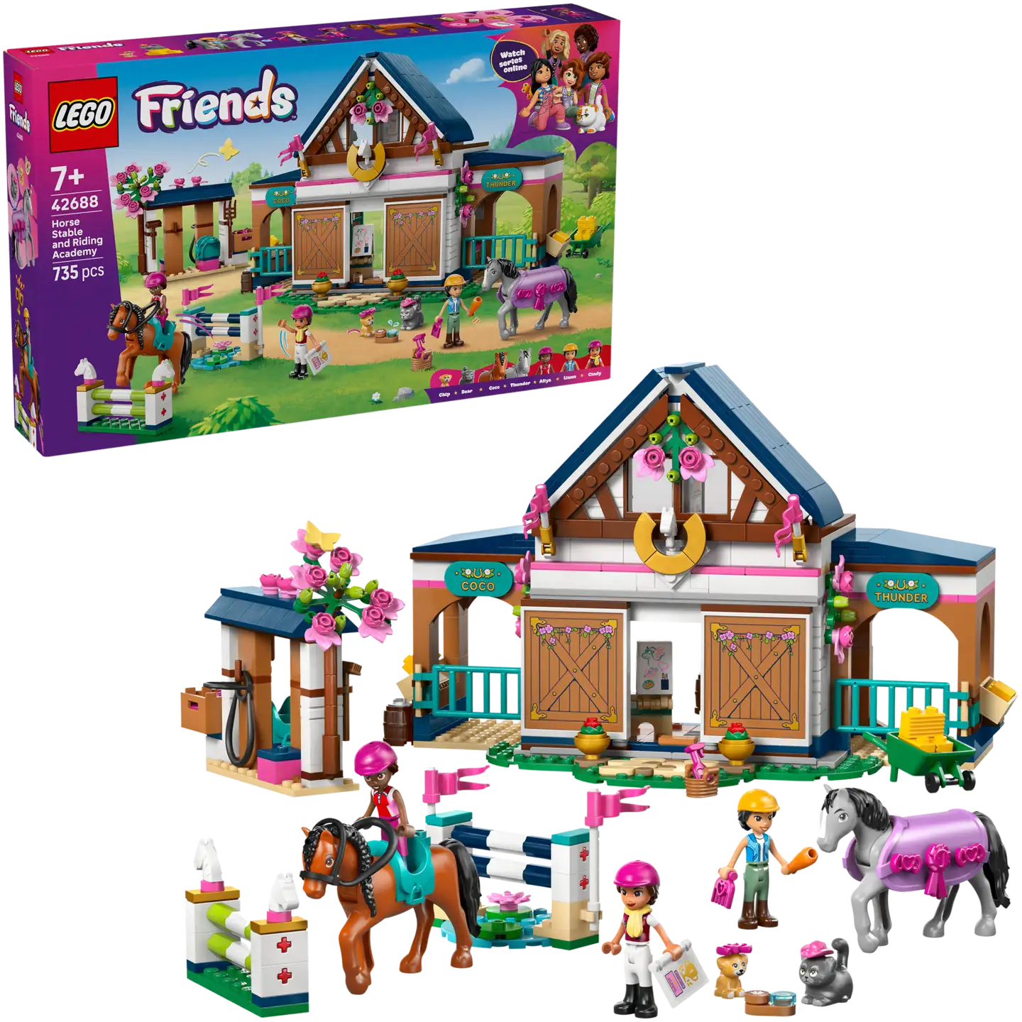 LEGO® LEGO Friends 42688 Hevostalli ja ratsastuskoulu - 1