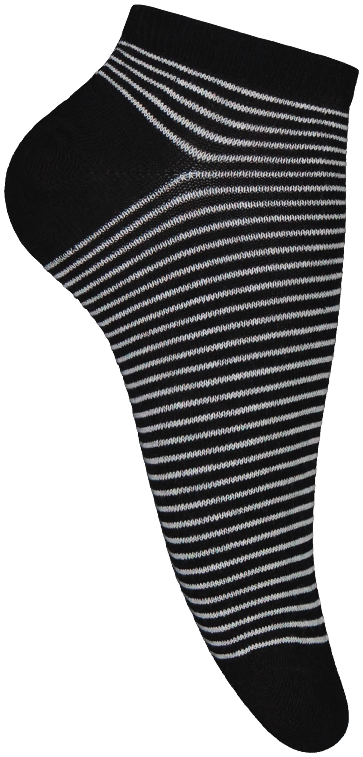 House naisten sneakersukat Raitasydän 5-pack - White/black stripes - 3