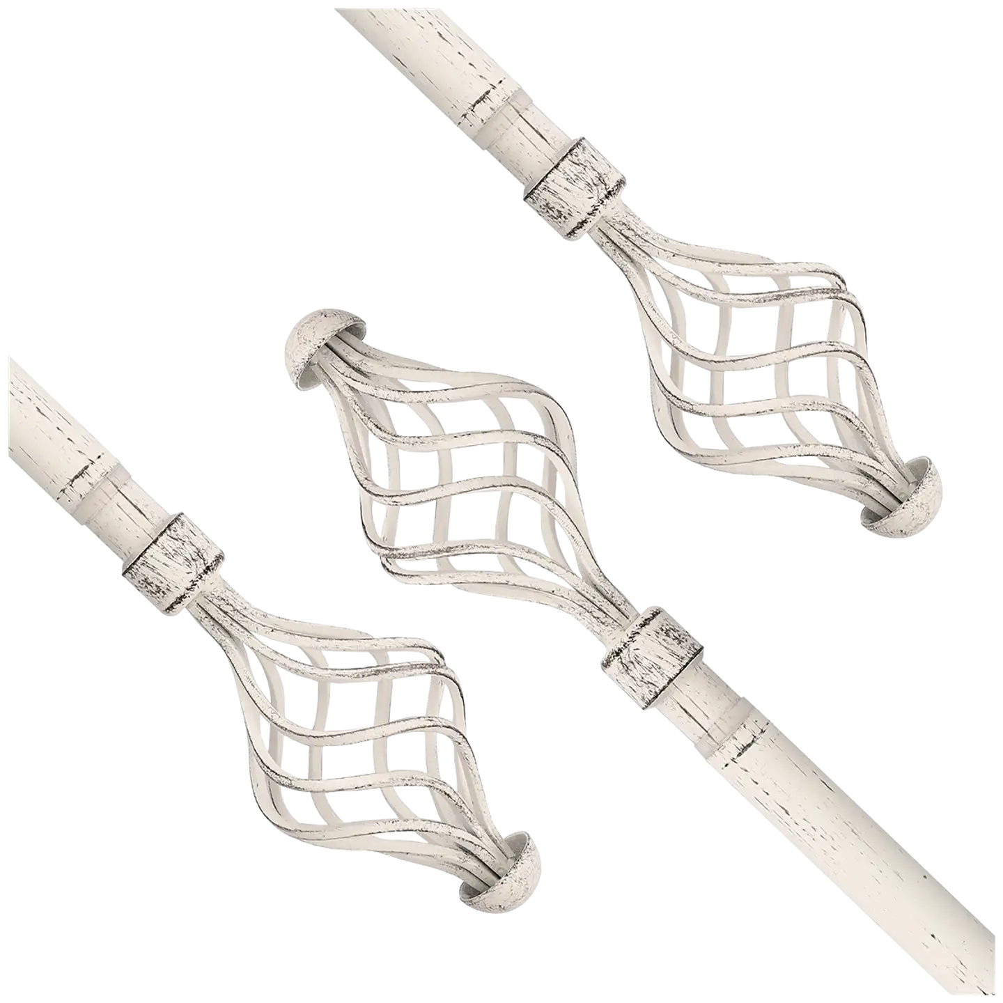 Ihanin verhotanko Elena valkokulta 160-310cm 16/19mm