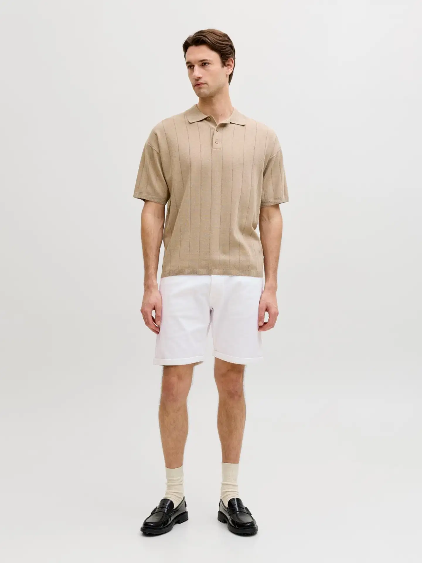 JJ REBEL miesten shortsit Jrebricky - WHITE - 3