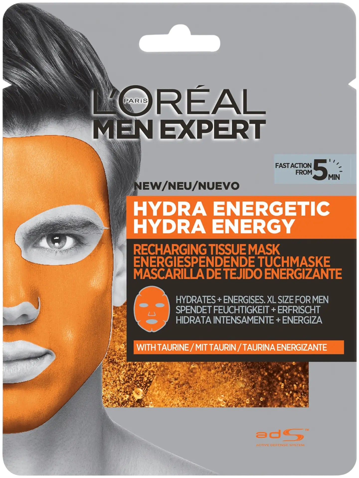 L'Oréal Paris Men Expert Hydra Energetic virkistävä kangasnaamio 30g