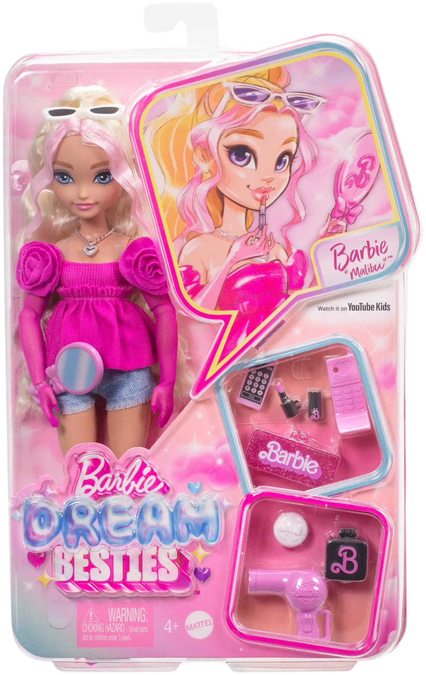 Barbie Dream Besties Malibu -muotinukke - 4