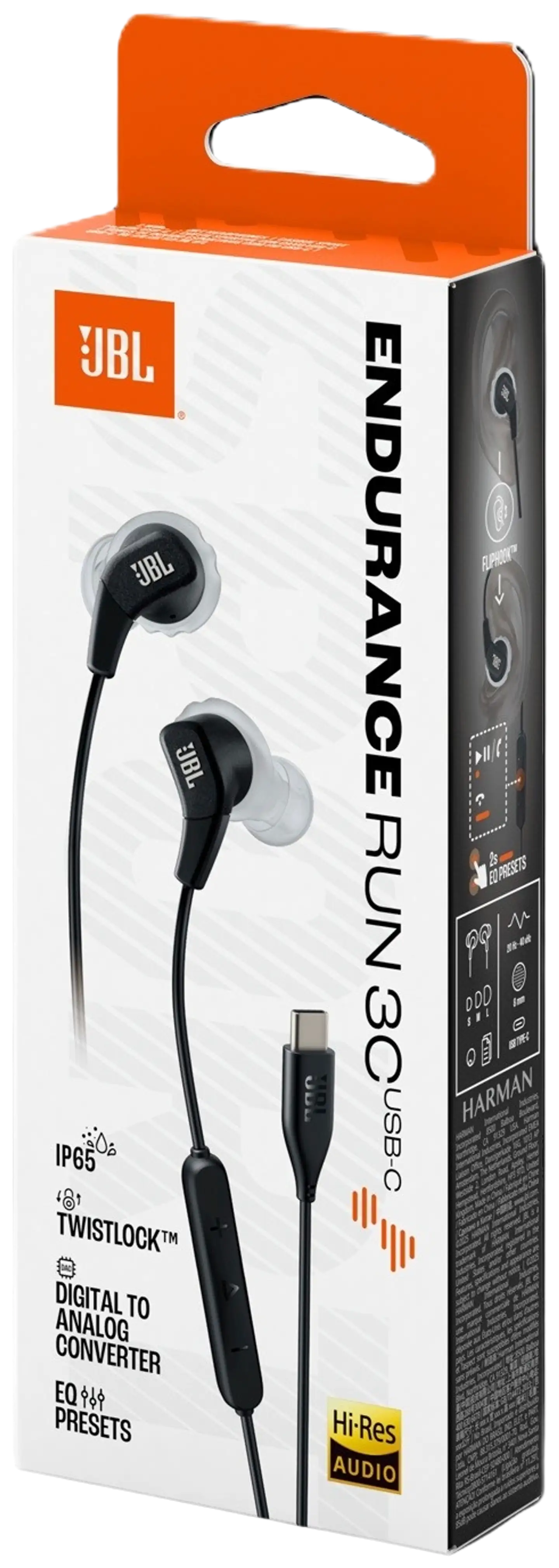 JBL langalliset Sport nappikuulokkeet USB-C liitännällä Endurance Run 3C musta - 7