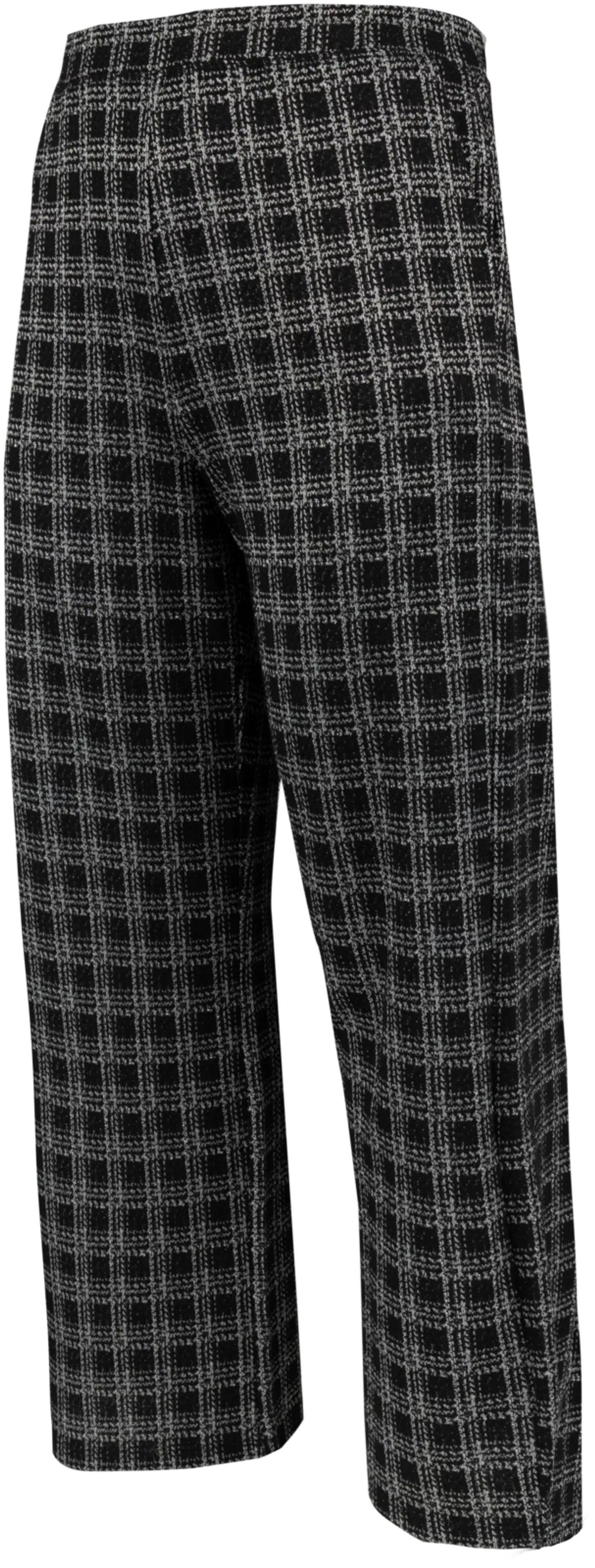 House naisten buklee-kankaiset housut 222HP40267, D-mitoitus - Black&grey - 2