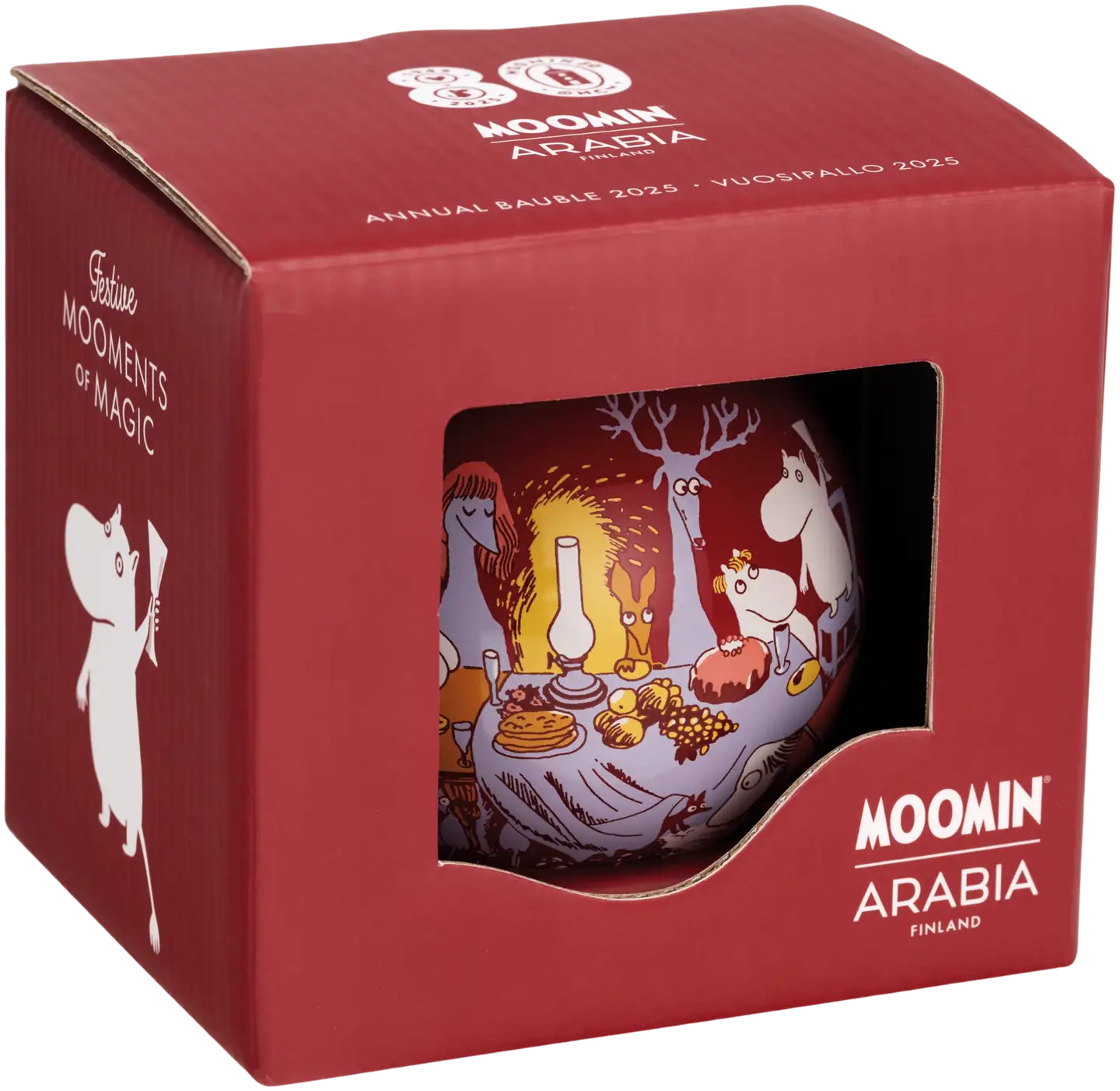 Moomin Arabia Finland vuosipallo 80 mm Muumi 2025 - 3