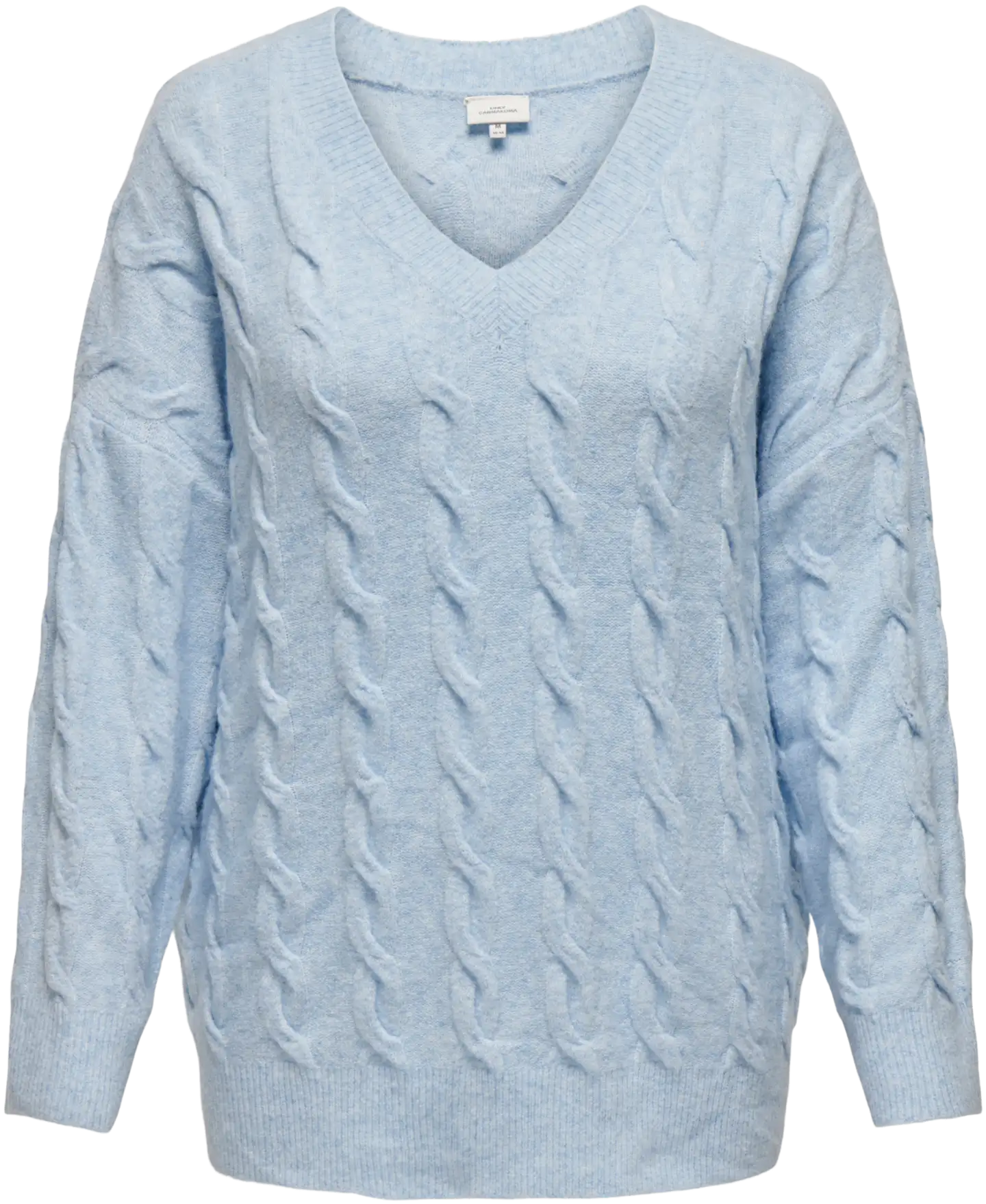 Only Carmakoma naisten neule Carjeanett - Cashmere Blue - 1