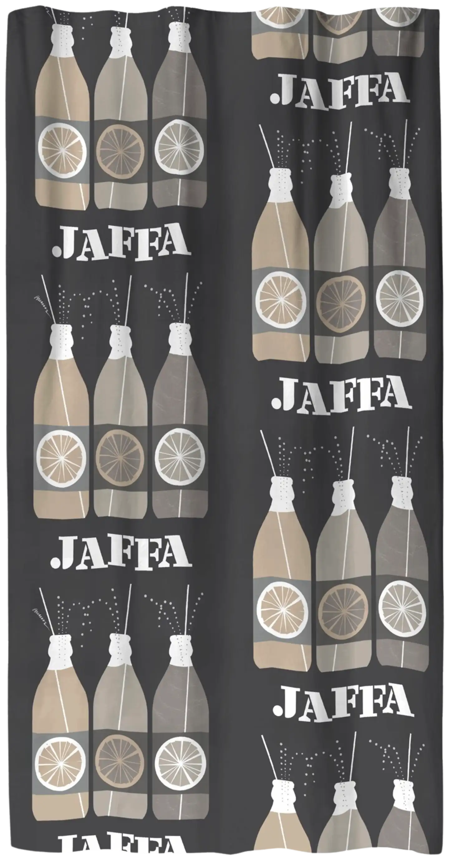 Vallila sivuverho Jaffa 140x250 cm greybeige