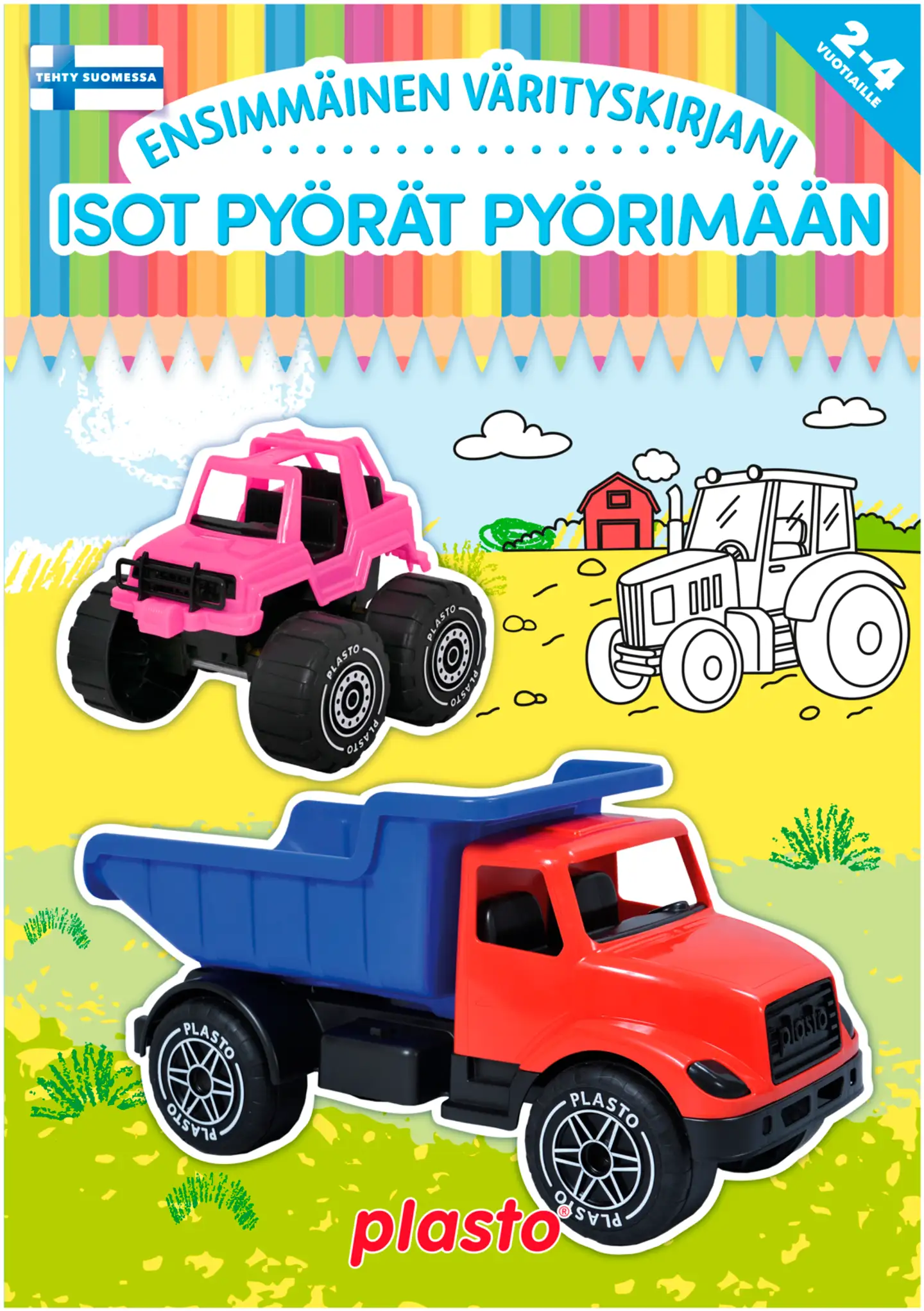 Ensimmäinen värityskirjani, Isot pyörät pyörimään