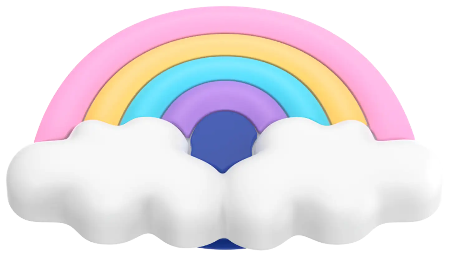 Popsockets puhelinpidike PopGrip Rainbow Fluff - 2