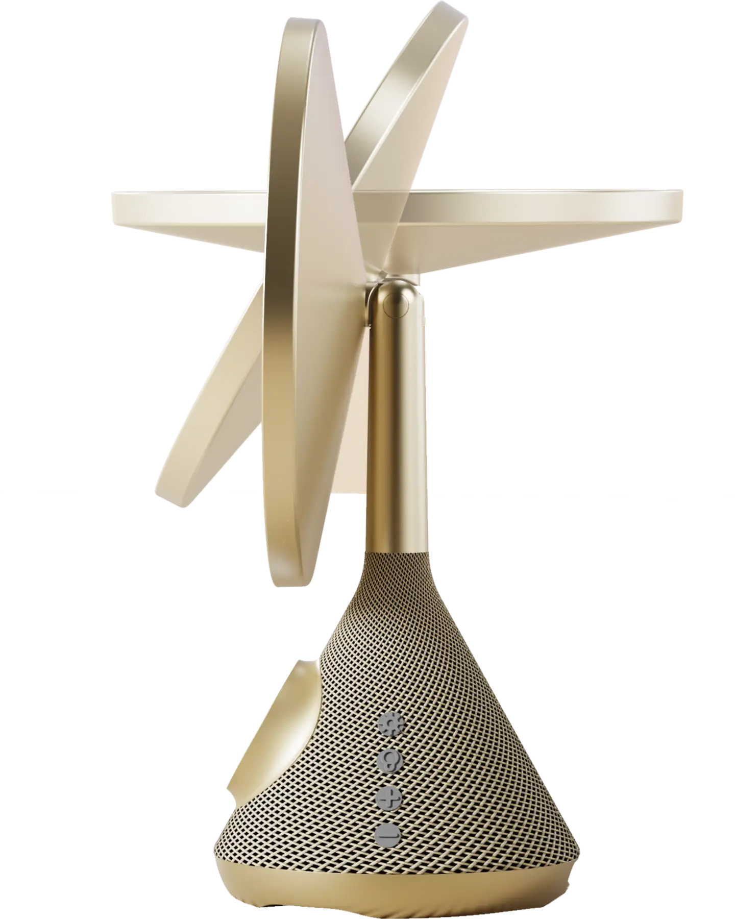 Waltter Magic Mirror LED meikkipeili langattomalla latauksella ja kaiuttimella kulta - 3