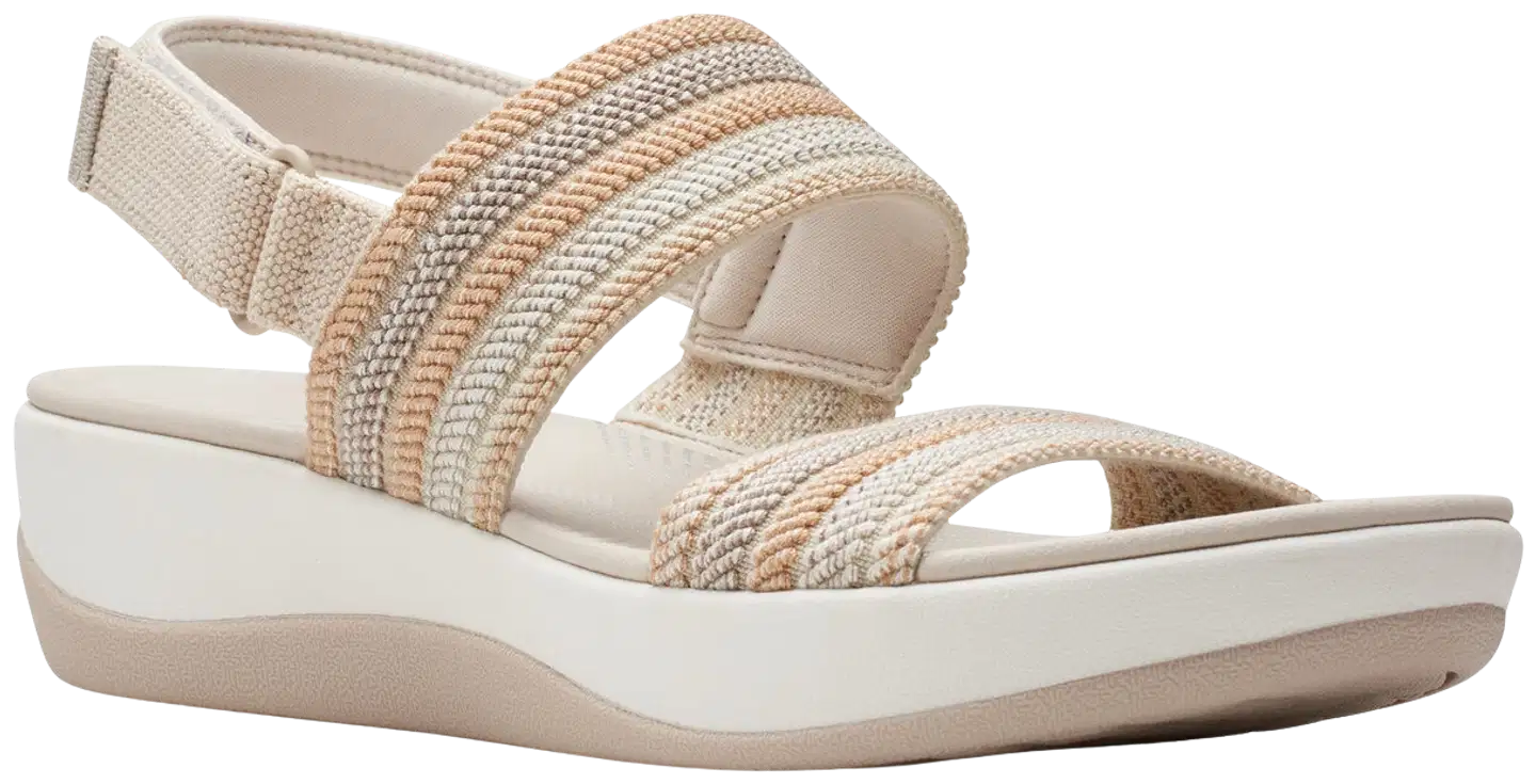 Clarks Arla Stroll naisten sandaali - Beige Combi - 1