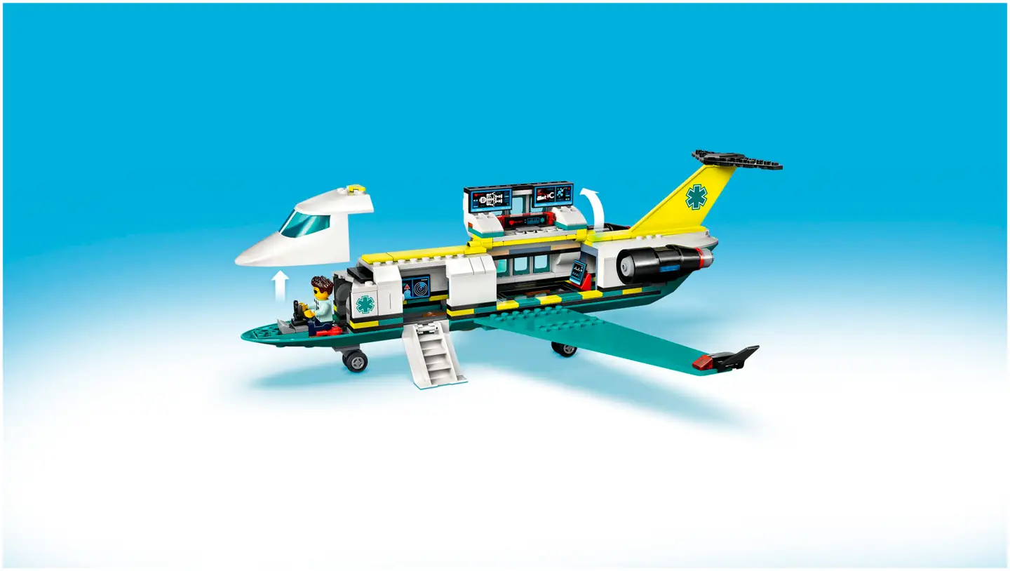 LEGO® City Big Vehicles 60465 Pelastuslaitoksen ambulanssilentokone - 8