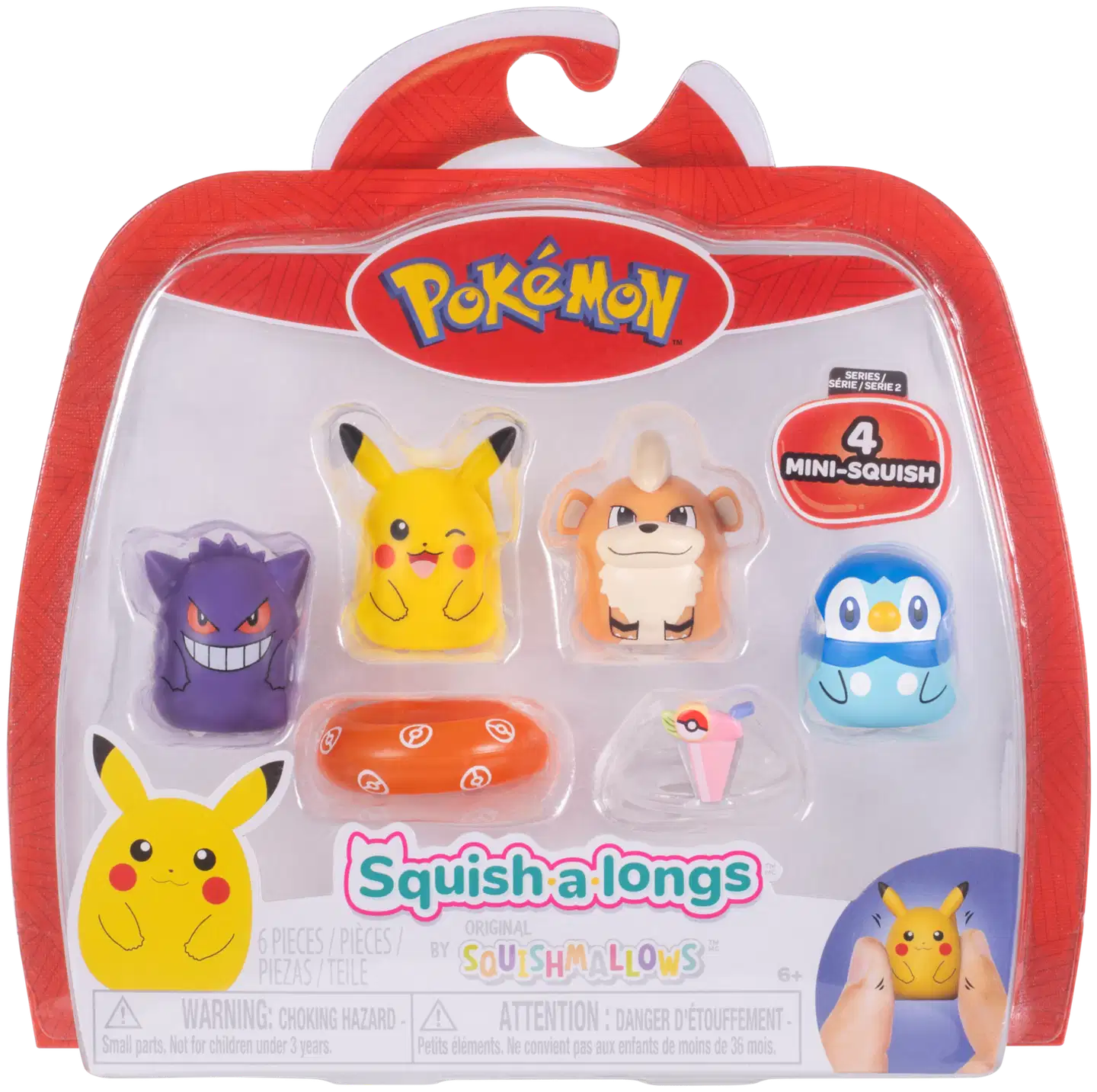 Squishalongs Pokémon 4-Pk Gen/Pik/Pip/Gr - 9