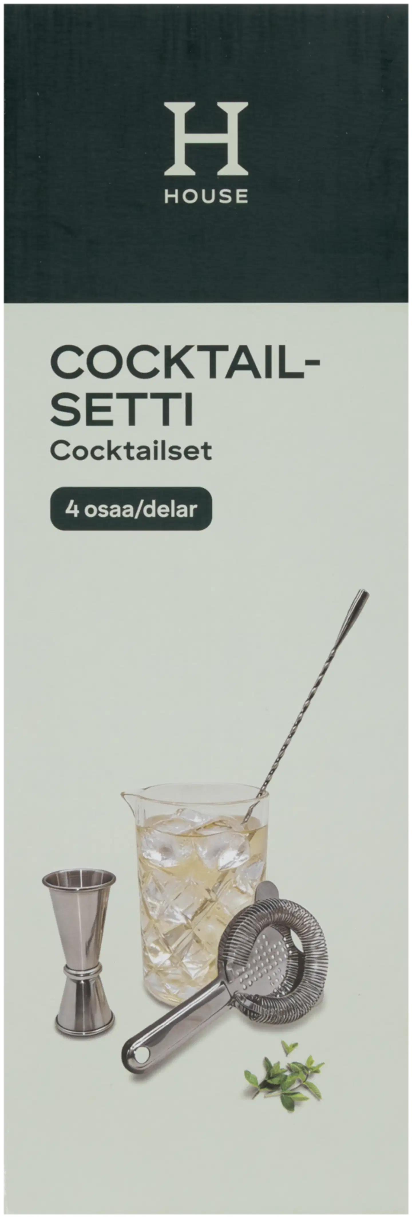 House cocktailsetti 4 osaa - 2