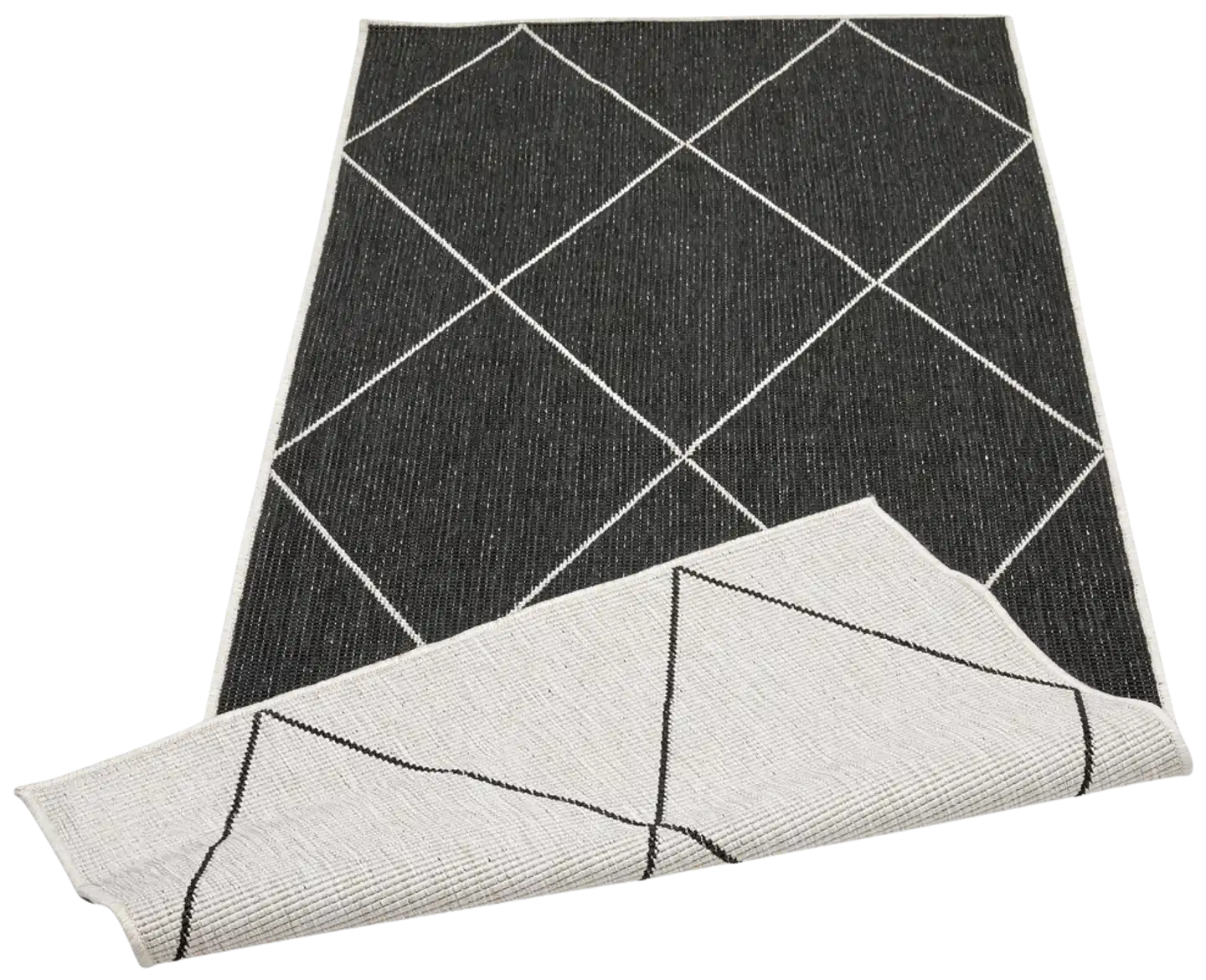 Matto Brussels Weave 140x200 cm musta/vaalea