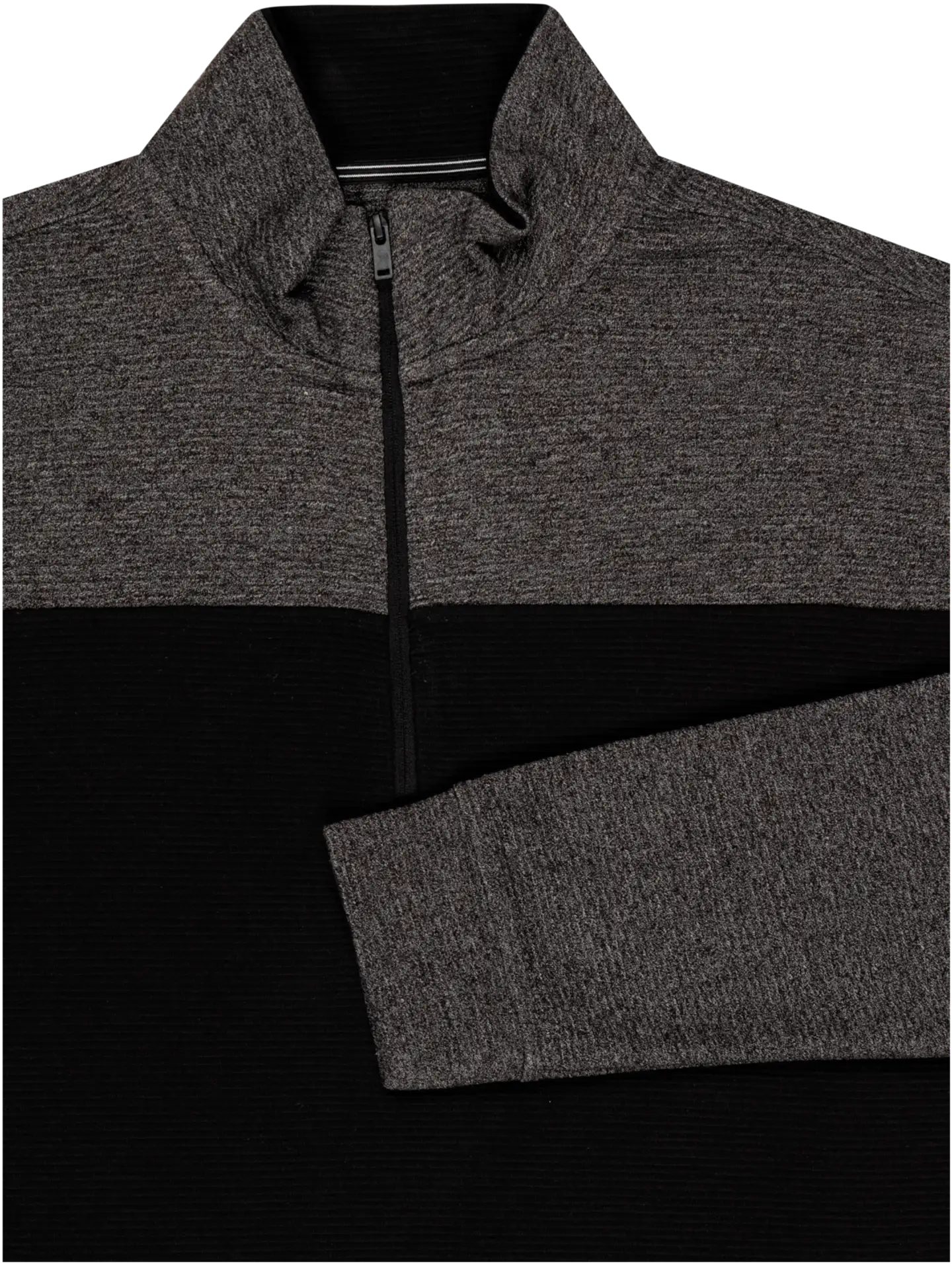 House miesten half-zip collegepusero 195H382504 - Black-Grey - 3