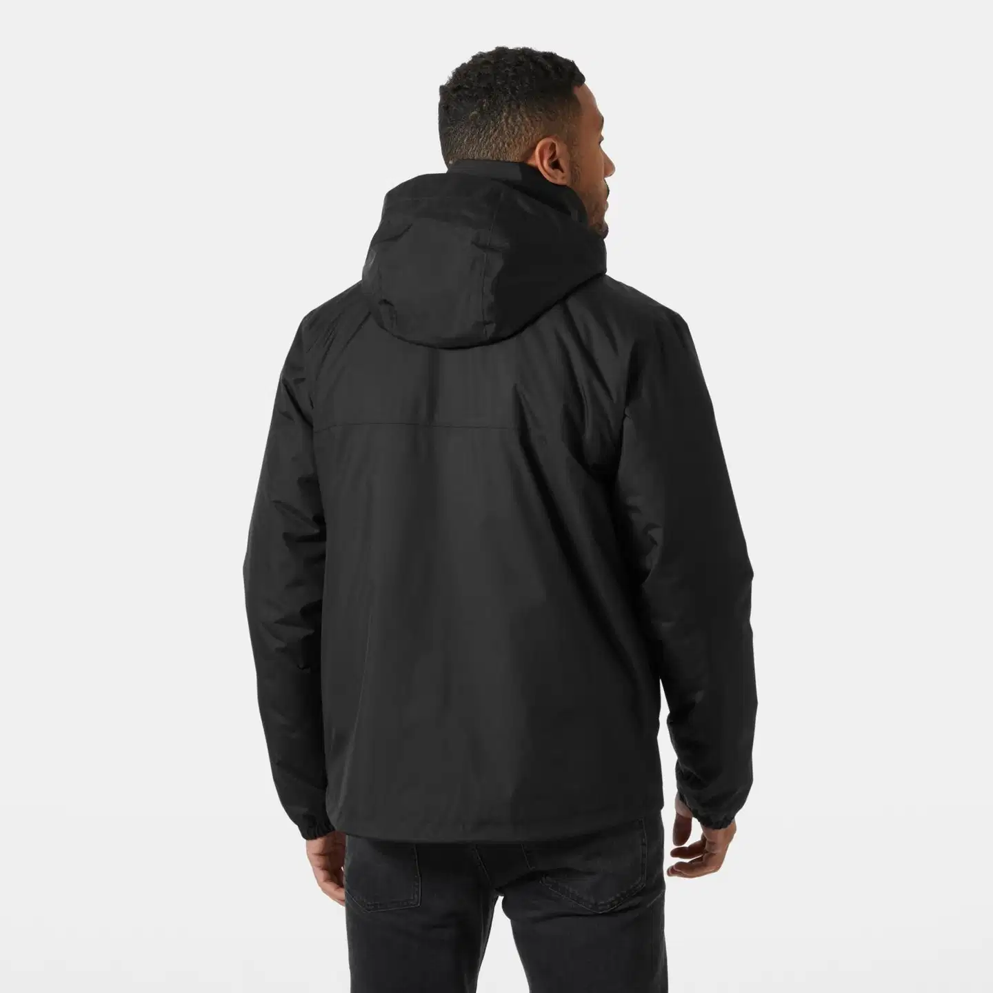 Helly Hansen miesten kevytvanutakki Vancouver INS Rain 54484 - Black - 4