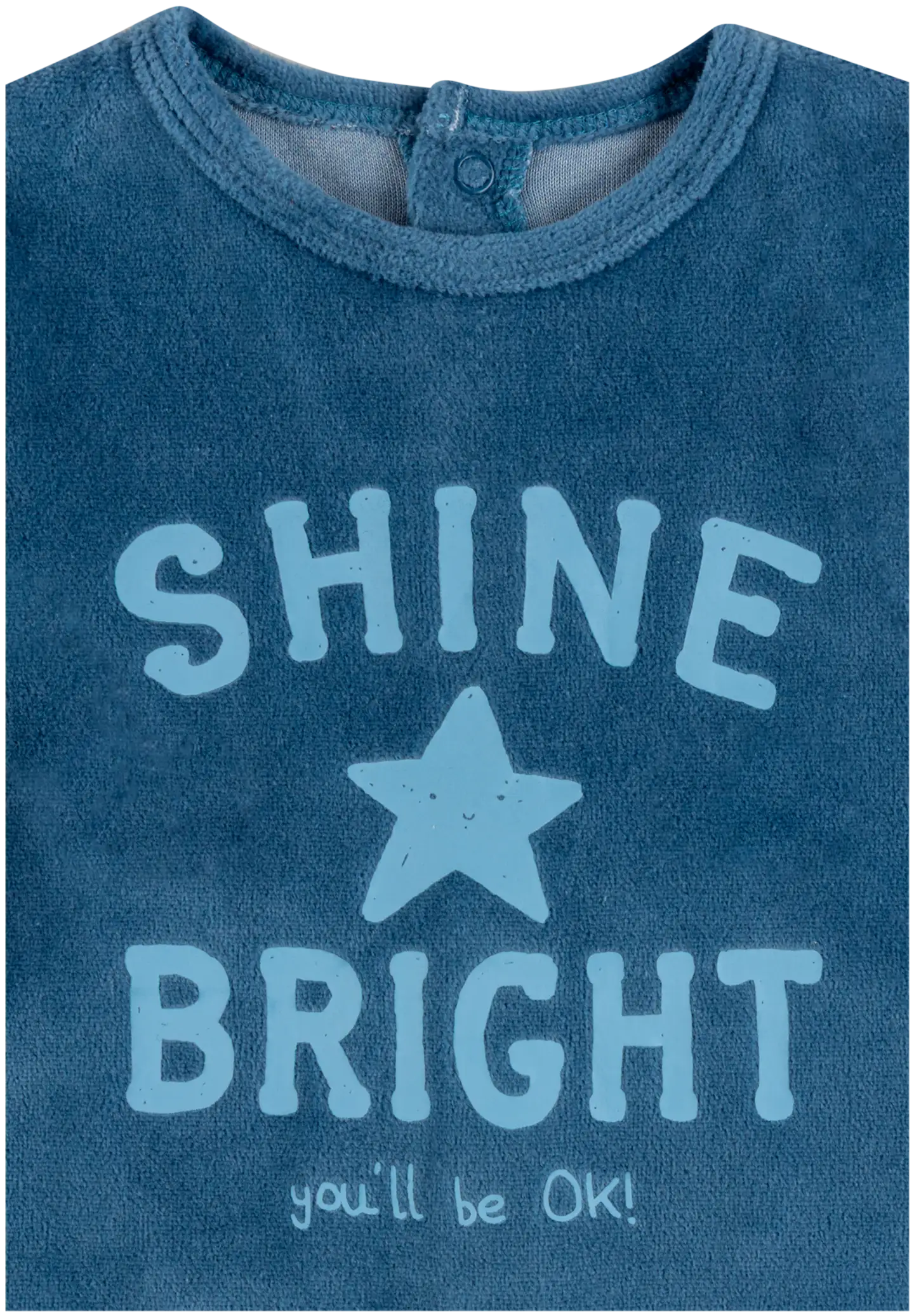 TEX BABY vauvojen velourpyjama Shine Bright - BLUE 11 - 3