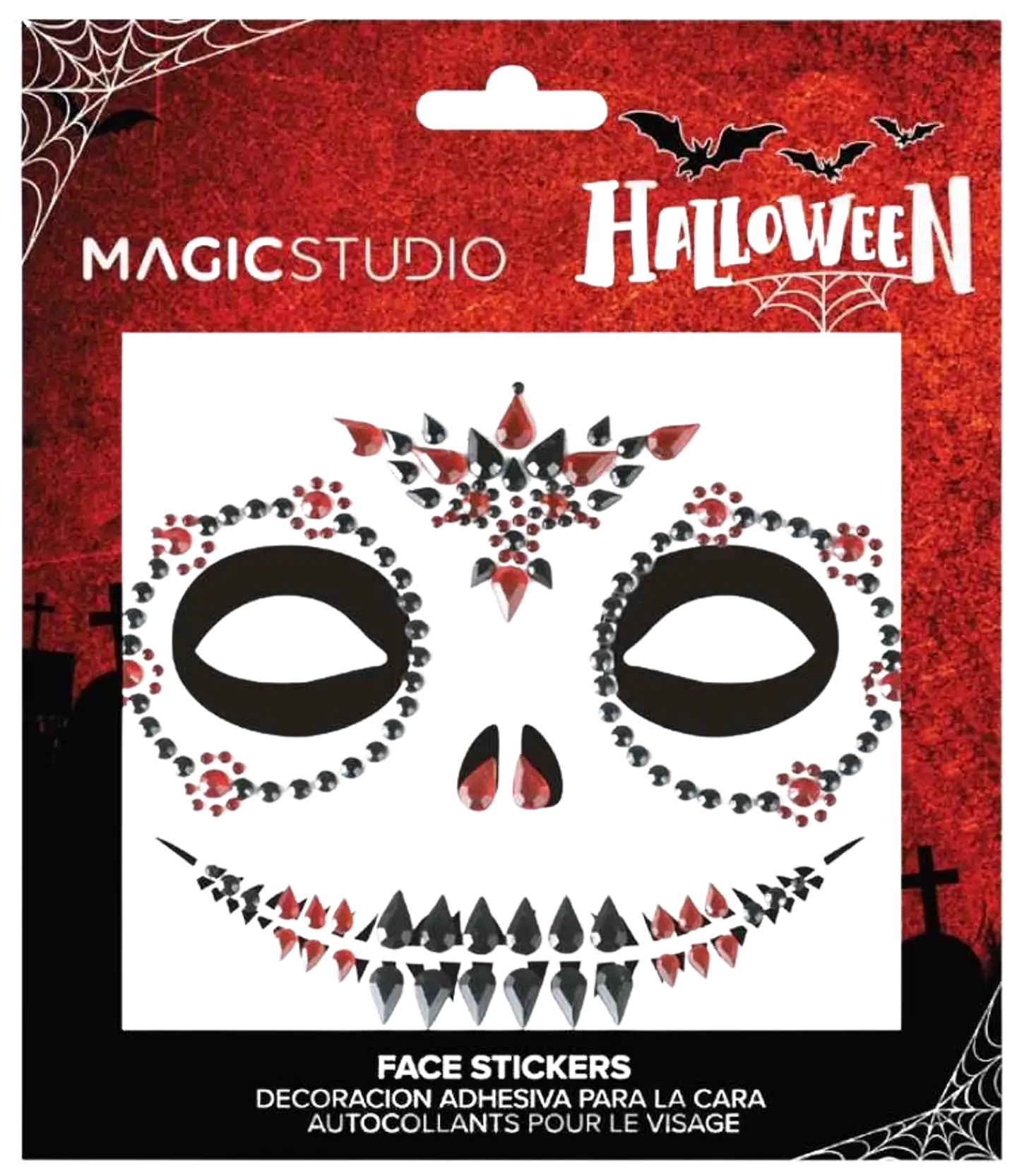 Magic Studio Halloween kasvotarrat punainen